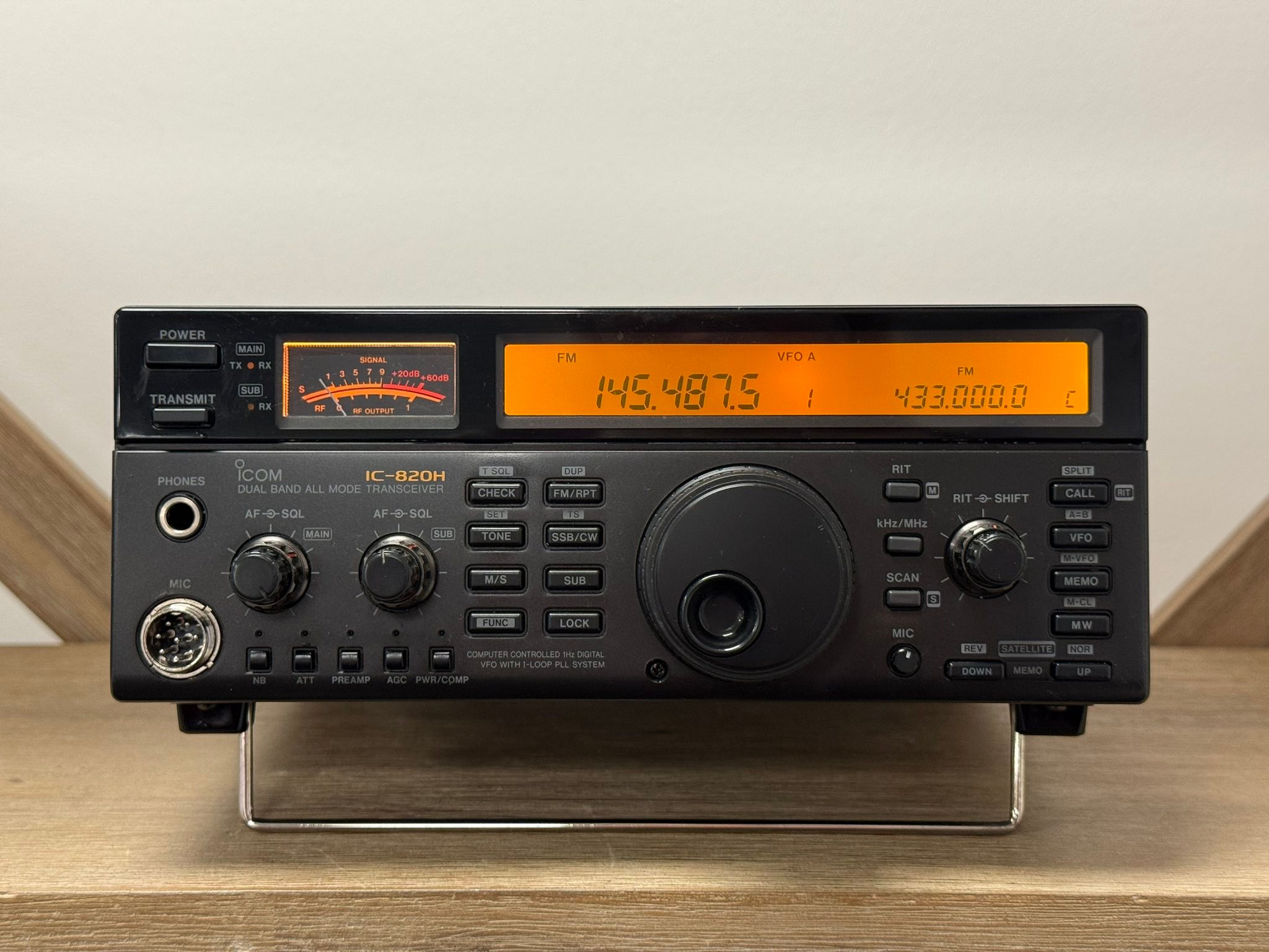 🚀 SECOND HAND ICOM IC-820H VHF/UHF BASE STATION TRANSCEIVER 🚀 A