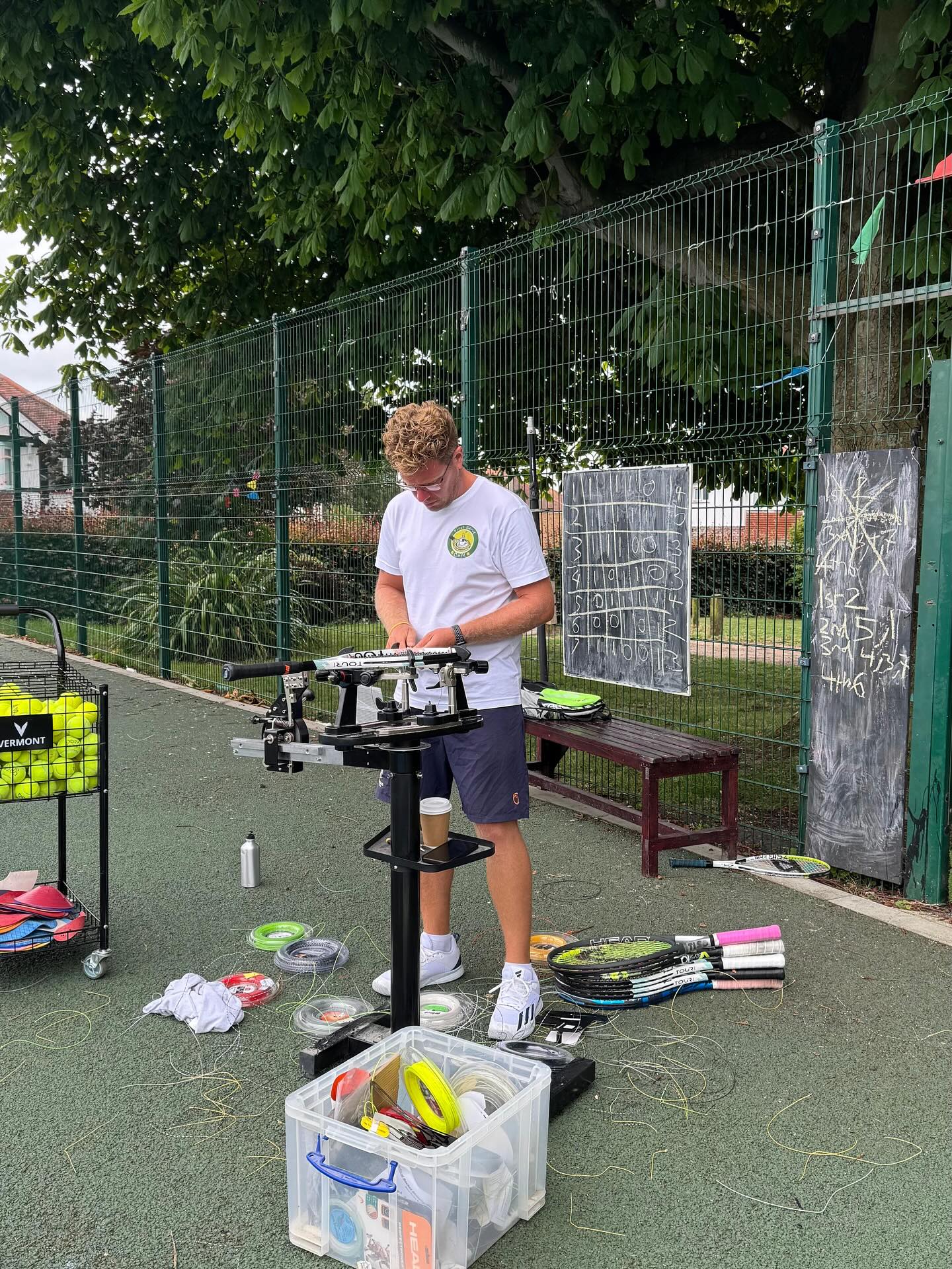Set2Win - 🎾 Stringing rackets with controlled mess… SORT... | Facebook