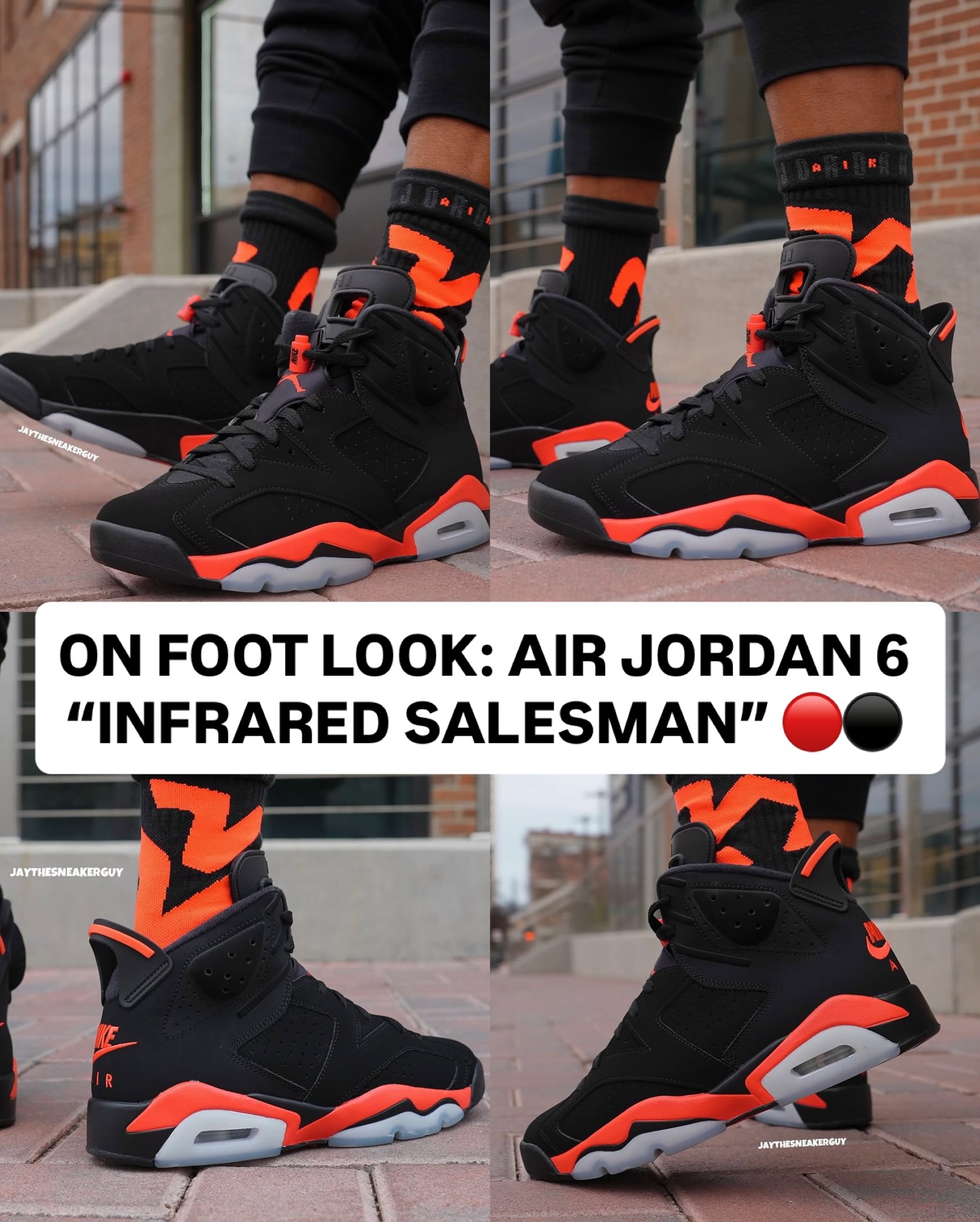 On Foot Look at the Air Jordan 6 Retro “Infrared Salesman 