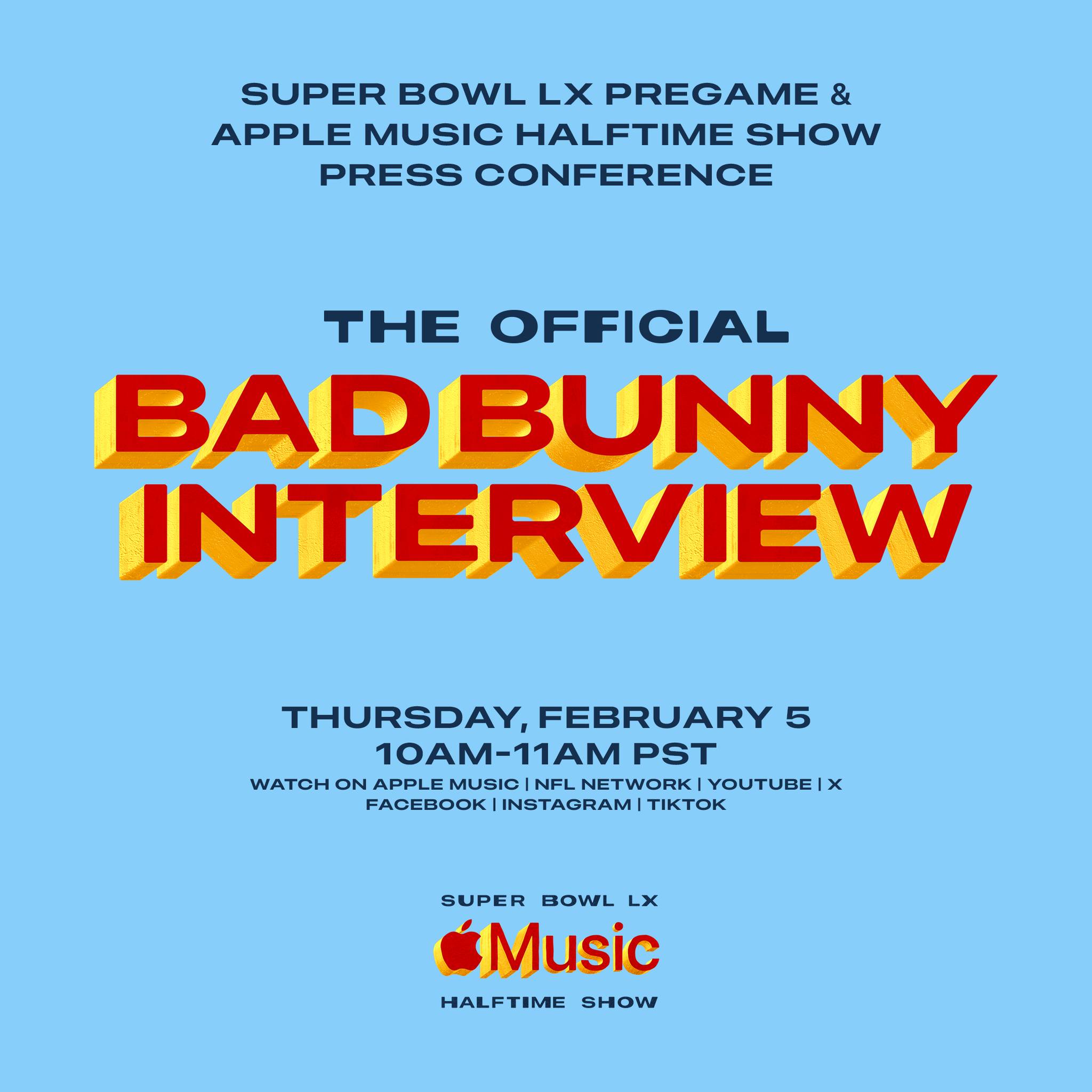 Apple Music - The stage is set. Bad Bunny sits down with... | Facebook