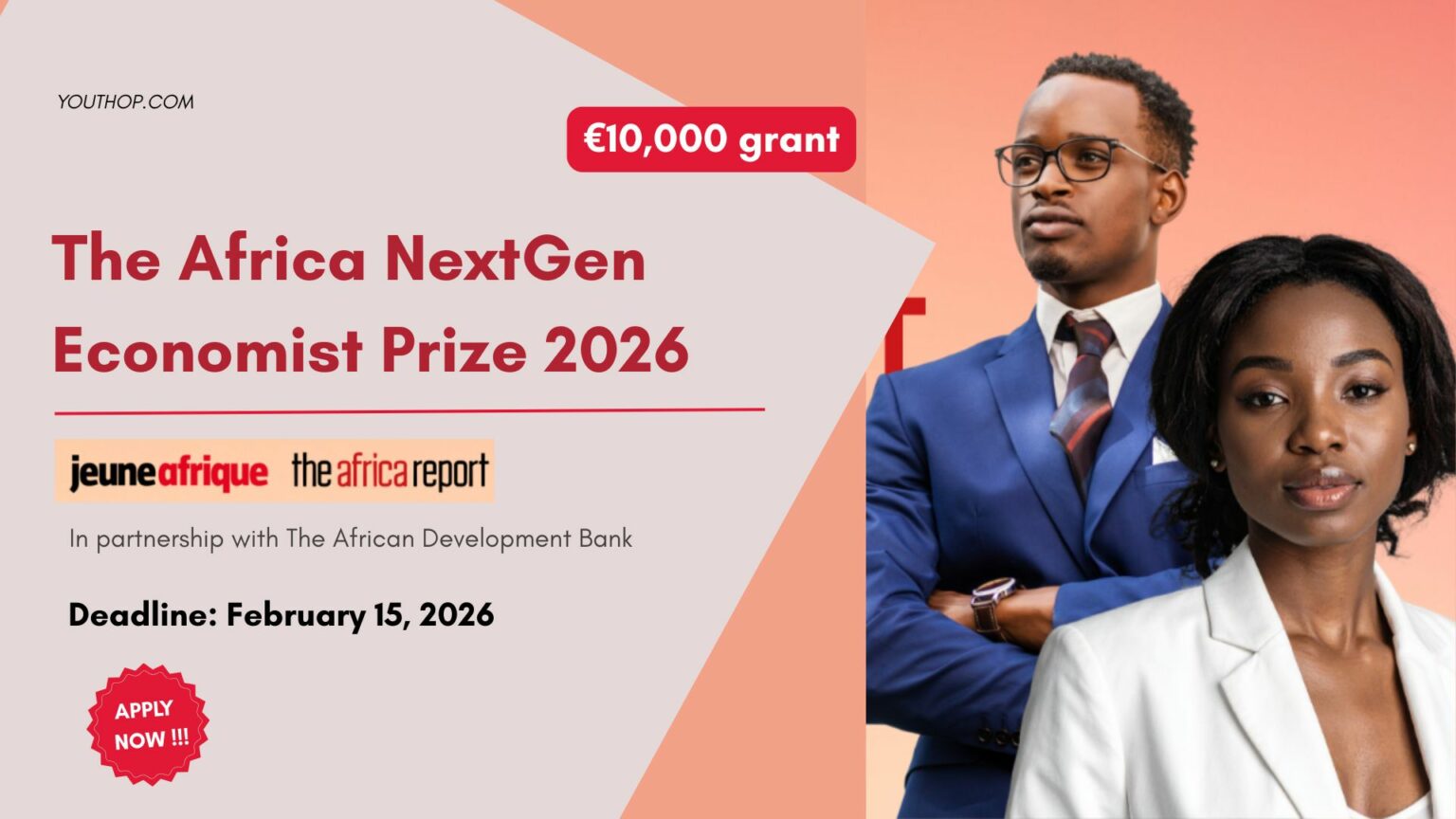 The Africa Next Gen Economist Prize... - Youth Opportunities | Facebook