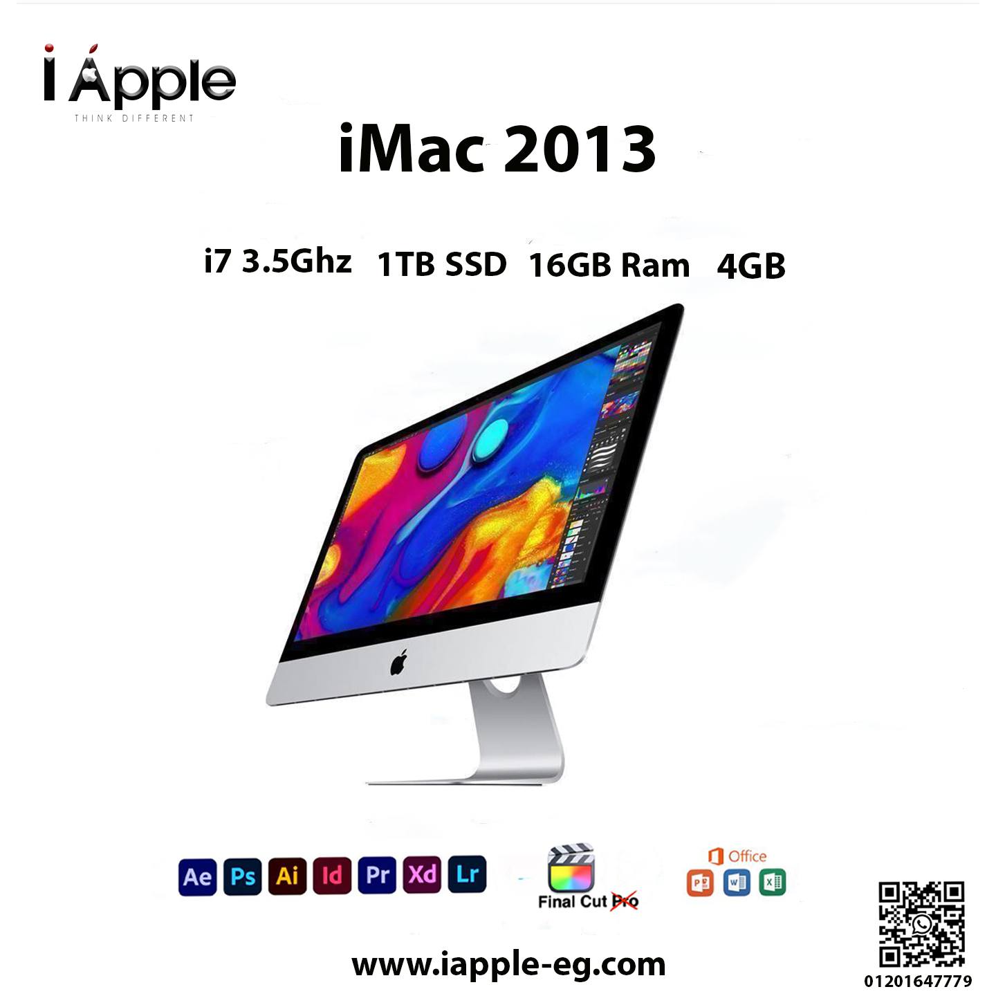 iMac (27-inch, Late 2013) 3.5GHz quad-core Intel Core i7 (Turbo 