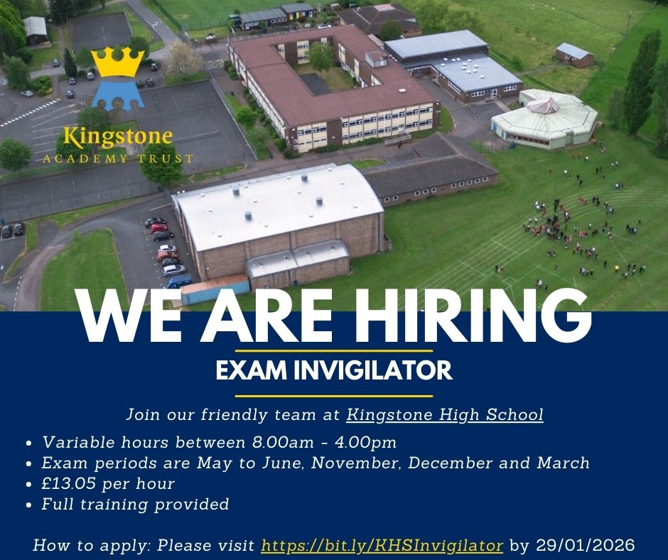 Your - JOBS Kingstone High School are recruiting Exam Invigilators £13. ...