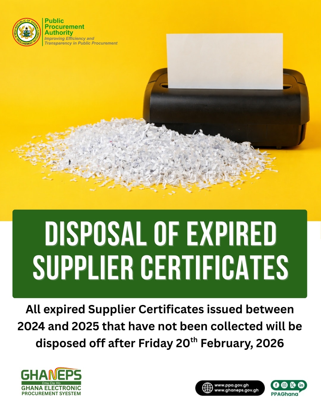 Public Procurement Authority, Ghana