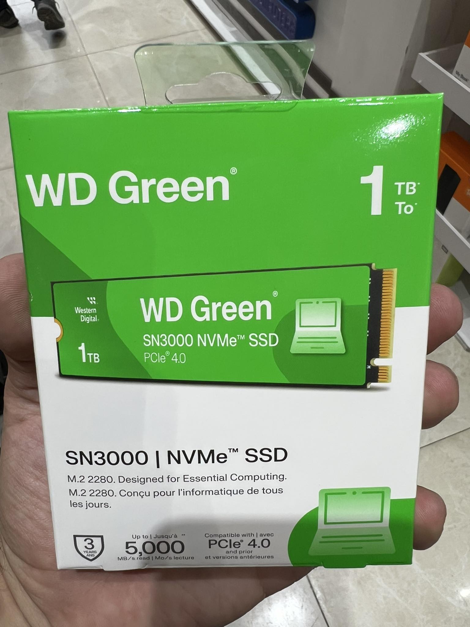 WD Green SN3000 NVMe Internal SSD 1TB 
