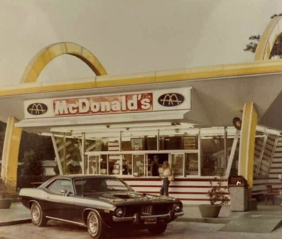 Hangin at McDonalds in the 1970s.