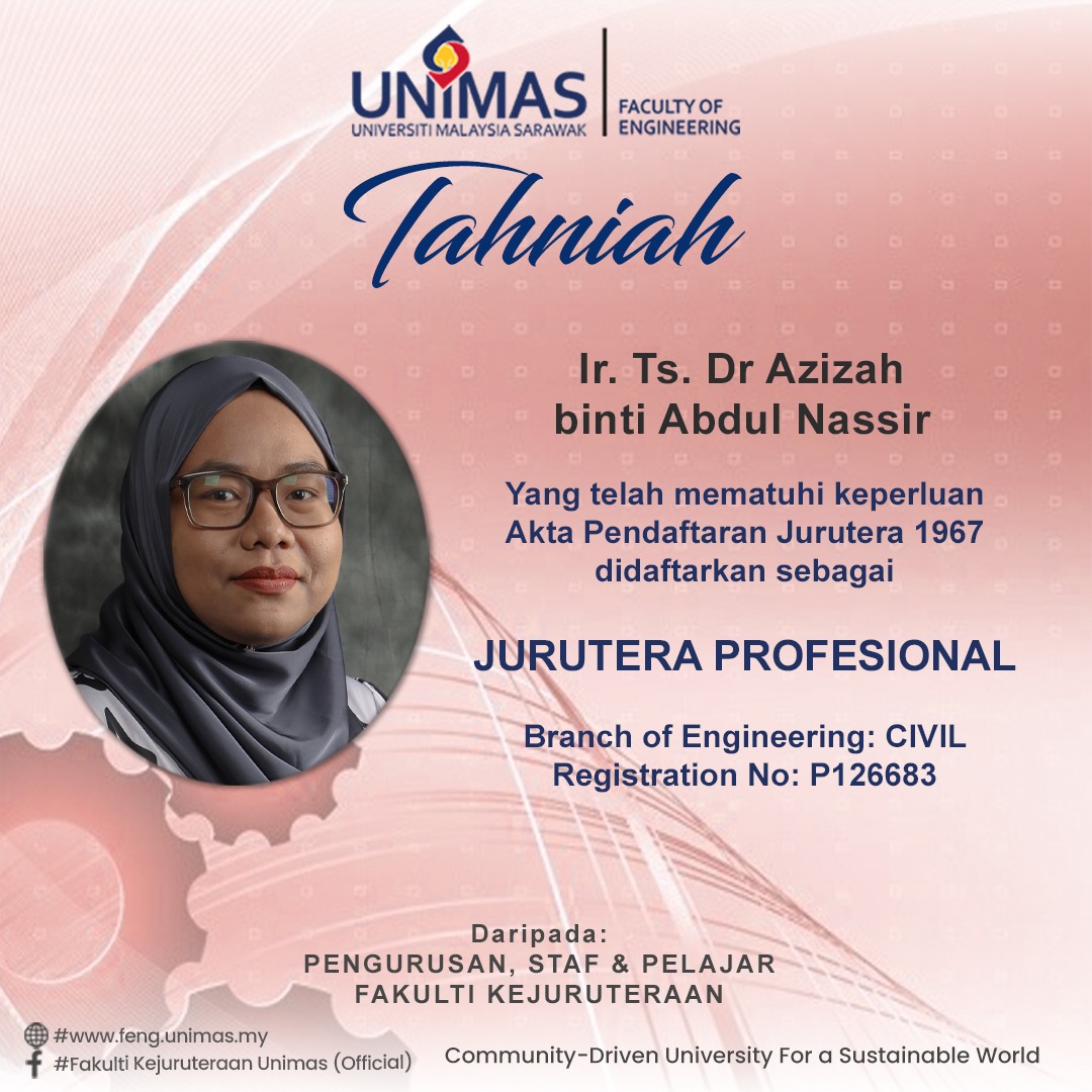 Fakulti - Heartiest Congratulations to Ir. Ts. Dr Azizah binti Abdul ...