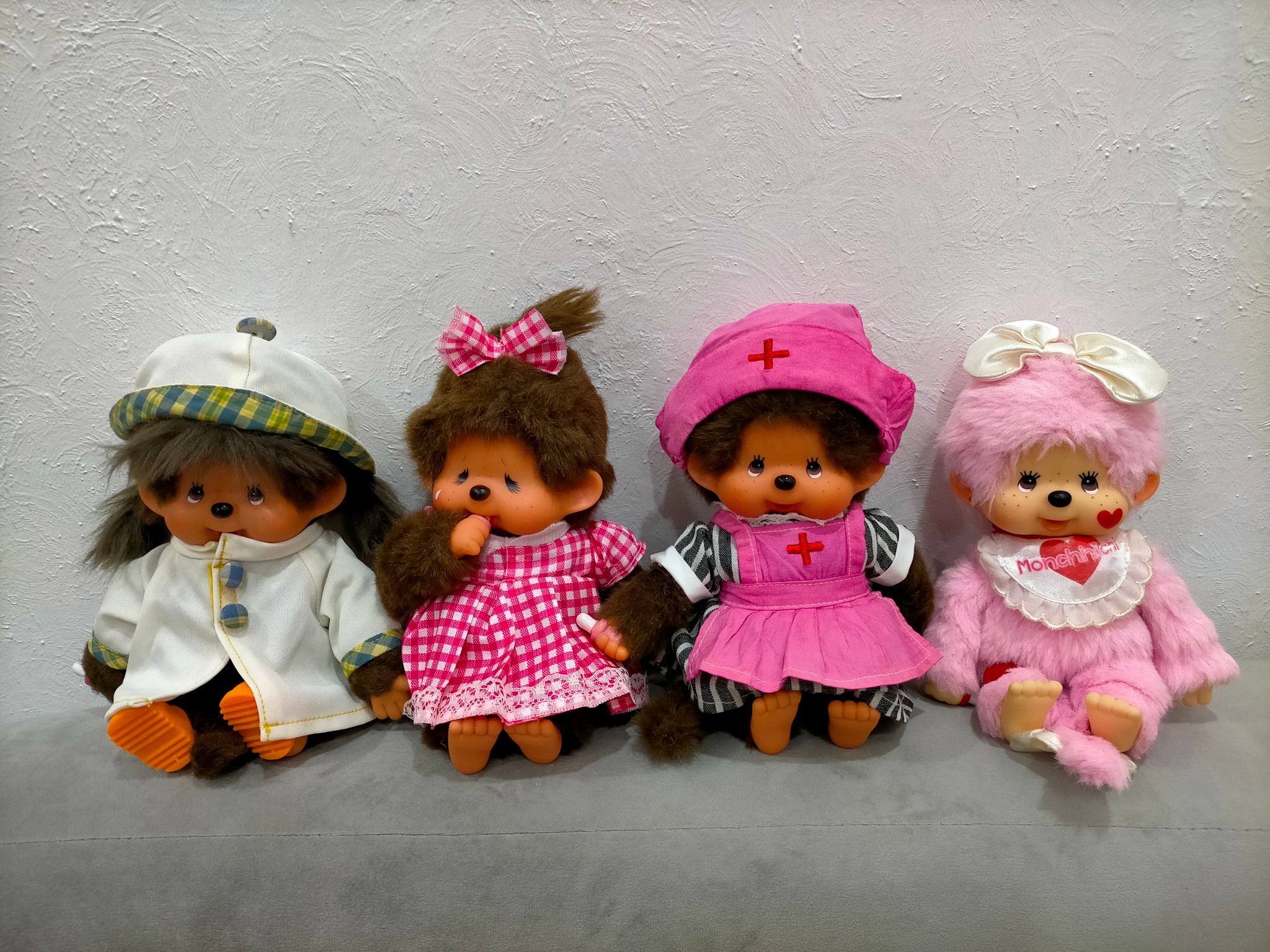 Monchhichi Rainbow girl doll size 20 cm very cute include delivery fee