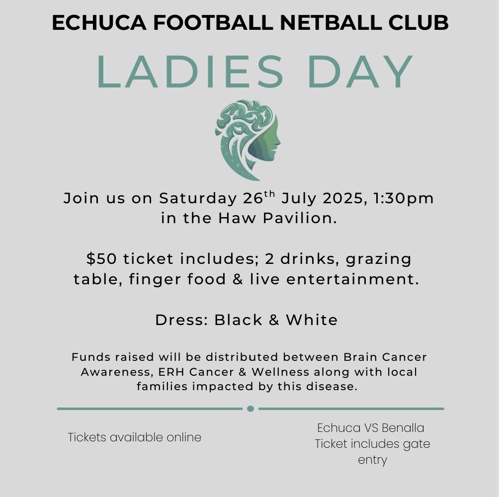 Echuca - EFNC LADIES DAY 26 JULY 2025 Ladies the wait is finally over ...