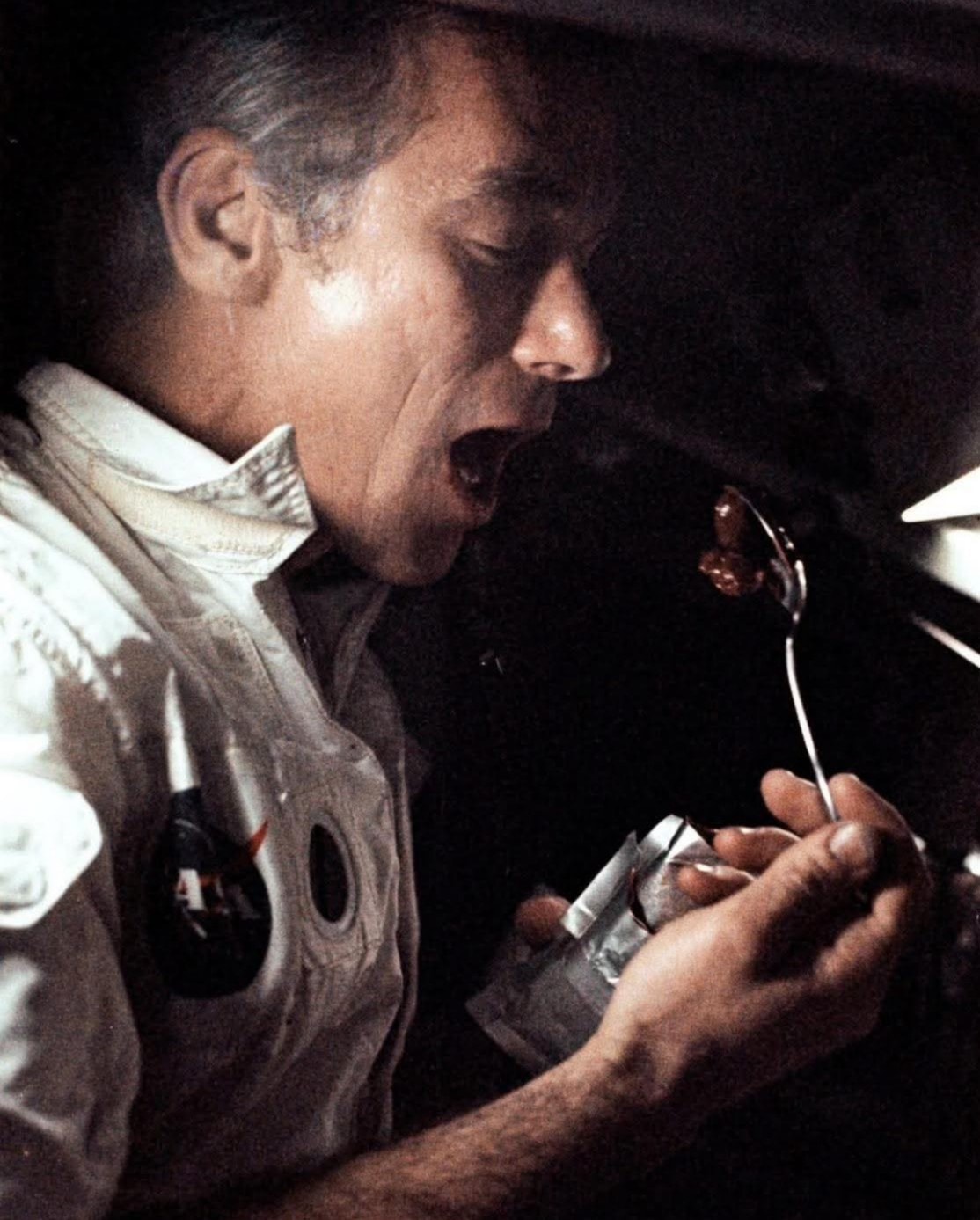 Space - Inside the cramped cabin of Apollo 17 in December 1972 ...