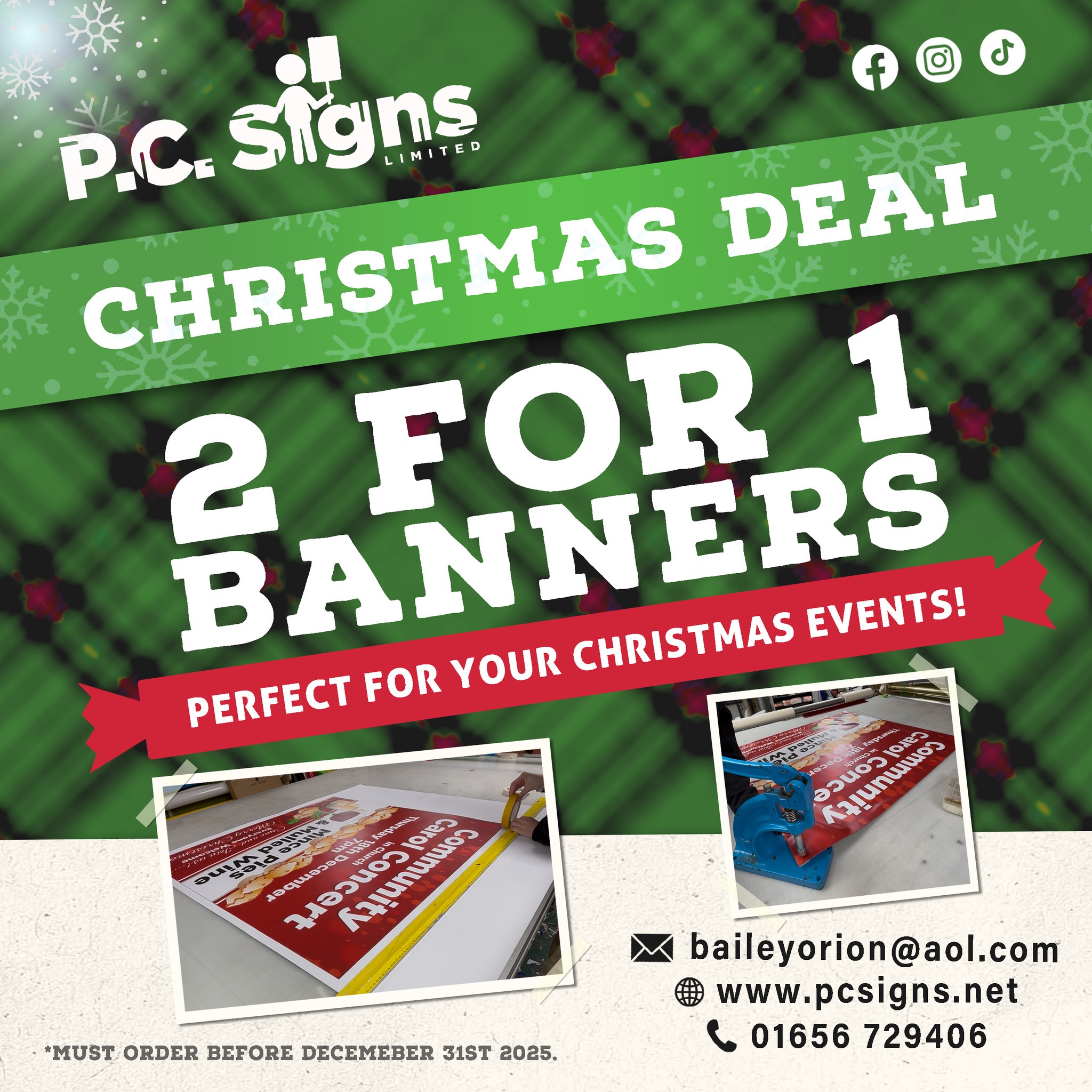 OUR SECOND CHRISTMAS DEAL!!🎅 2 for 1 on... - PC Signs Limited | Facebook