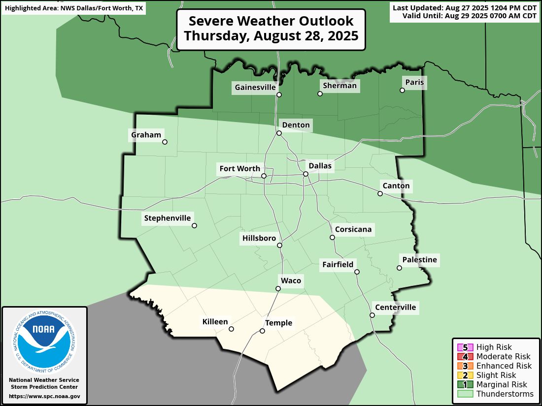 North - SEVERE WEATHER is possible tomorrow evening in Northern North ...