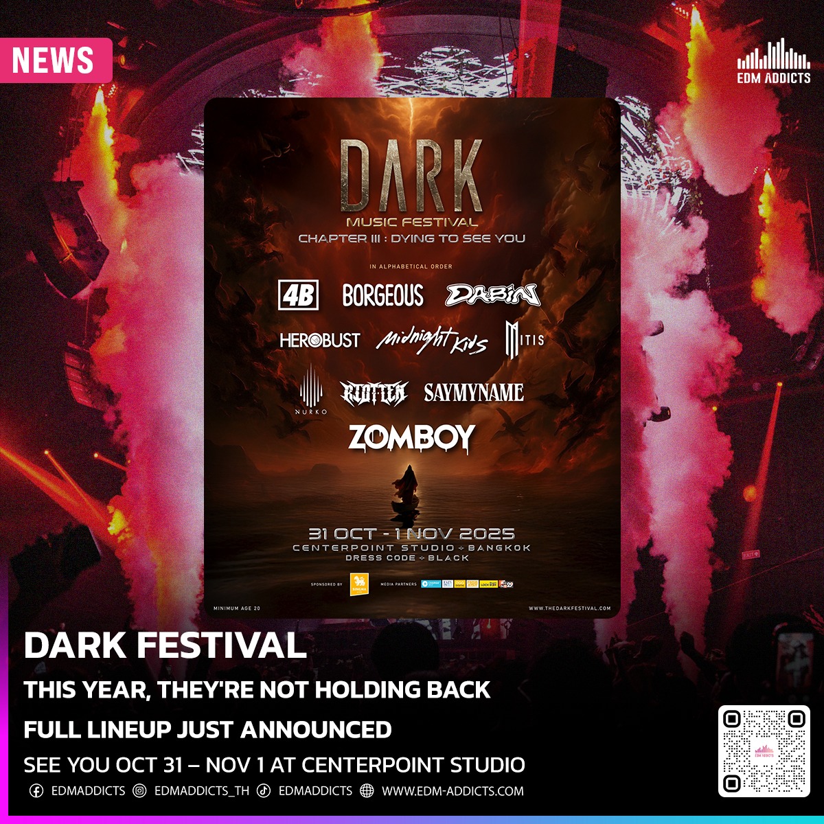 Edm - Dark Festival 2025 Drops Full Lineup! The wait is over. Dark ...