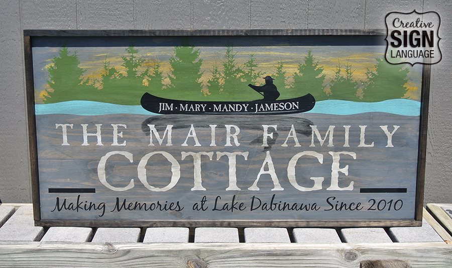 New custom cottage sign measures... - Creative Sign Language | Facebook