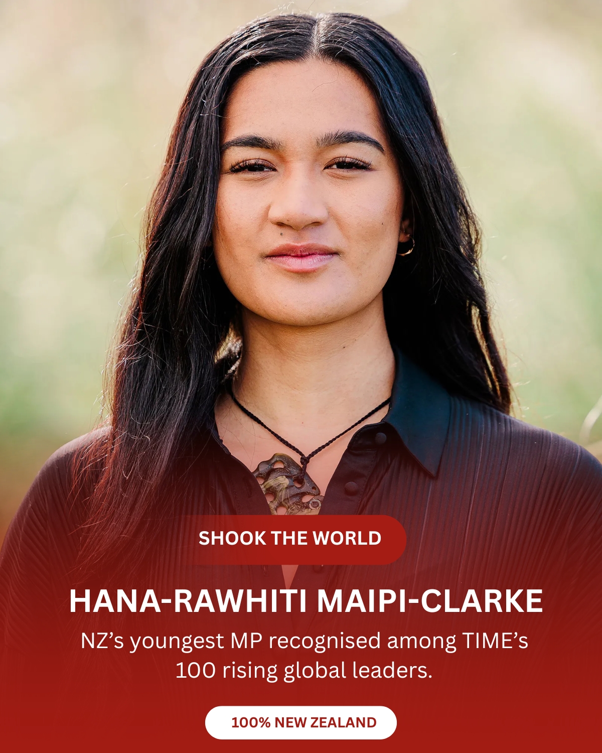 100% - 🇳🇿 What a moment for Aotearoa! So proud to see Hana Rawhiti ...