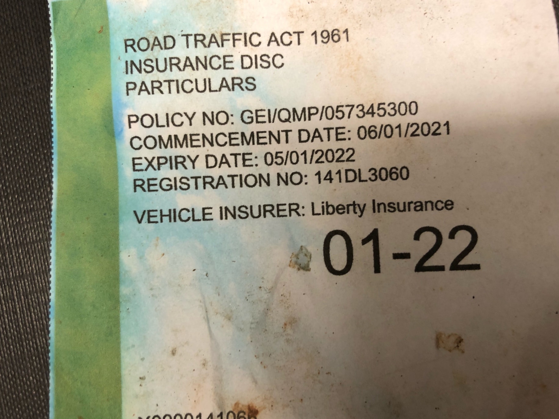 Donegal Online - INSURANCE DISC FOUND Found on Main St.,... | Facebook