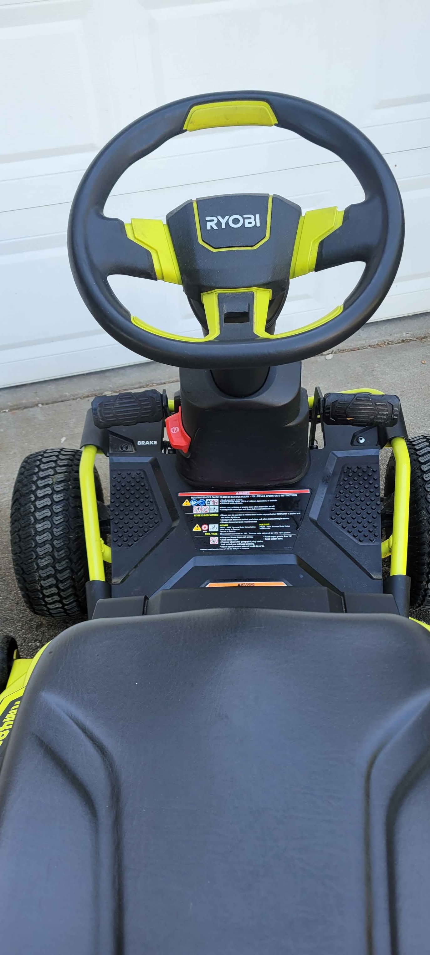 Used Ryobi RM480 ex electric riding lawnmower - Lawn Mowers - Lawrence ...
