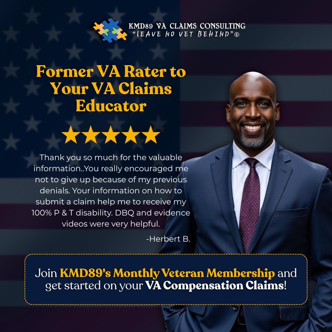 From VA Rater to Your VA... - KMD89 VA Claims Consulting | Facebook