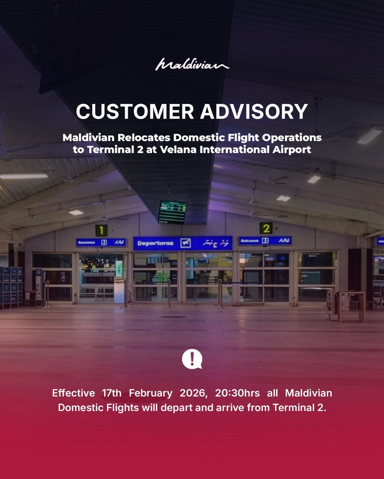 Maldivian - We are relocating! Effective 17th February 2026 from 20 ...