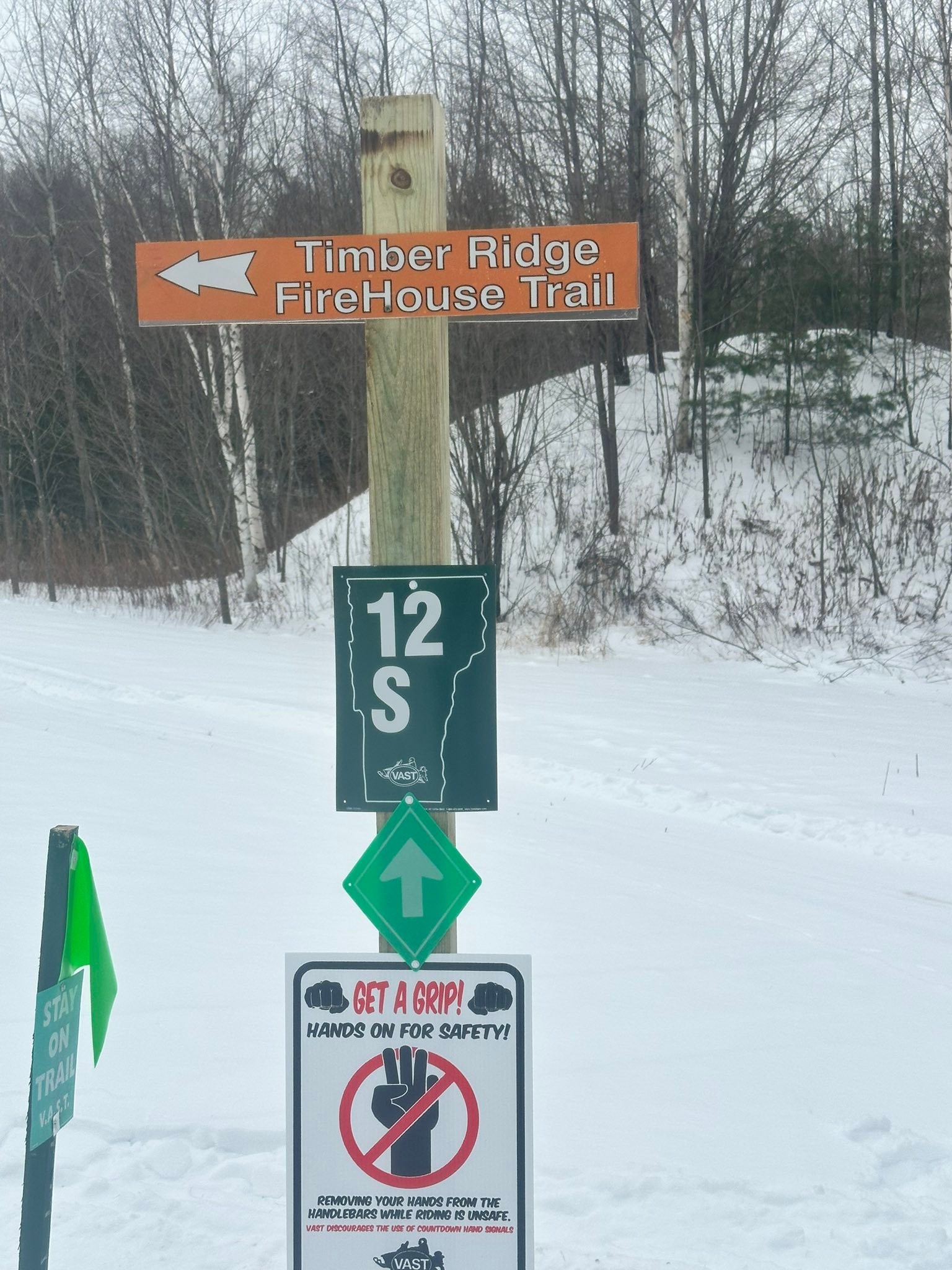New reroute trail signage with... - Chester Snowmobile Club | Facebook