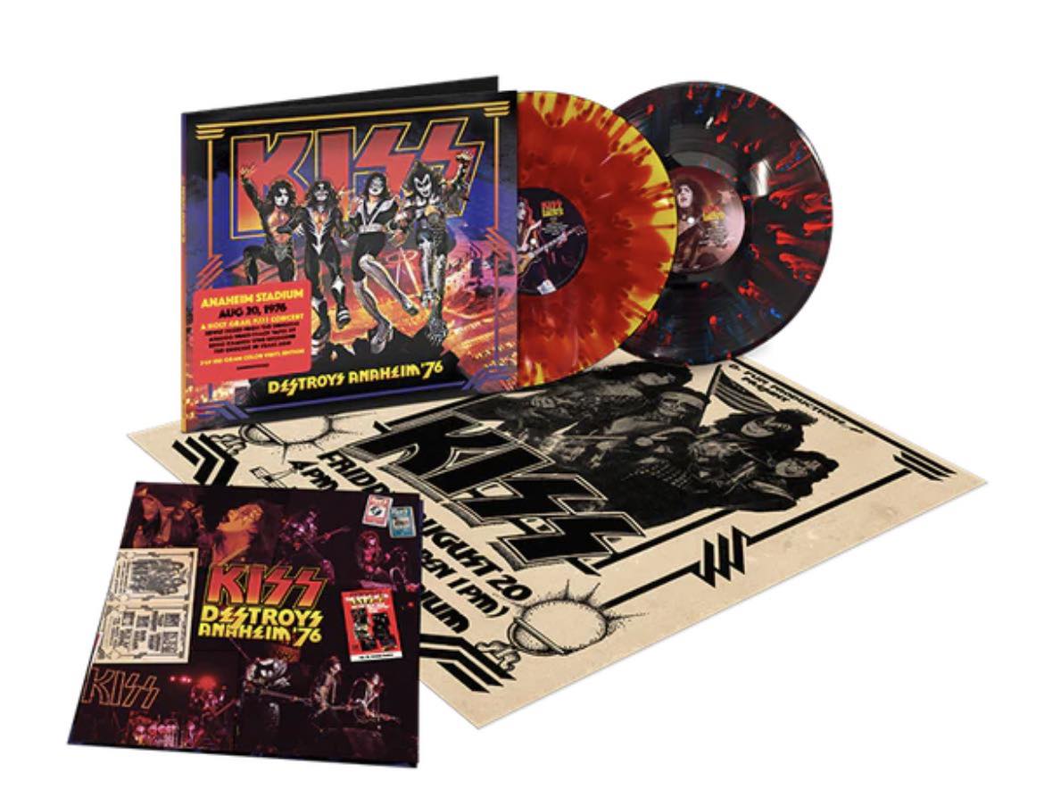 KISS announce a new live album, KISS Destroys Anaheim. Originally