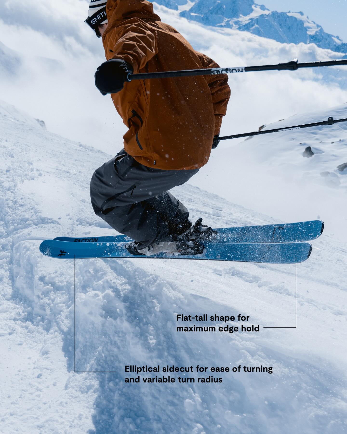What goes into each Dancer Series ski? Each features a lightweight