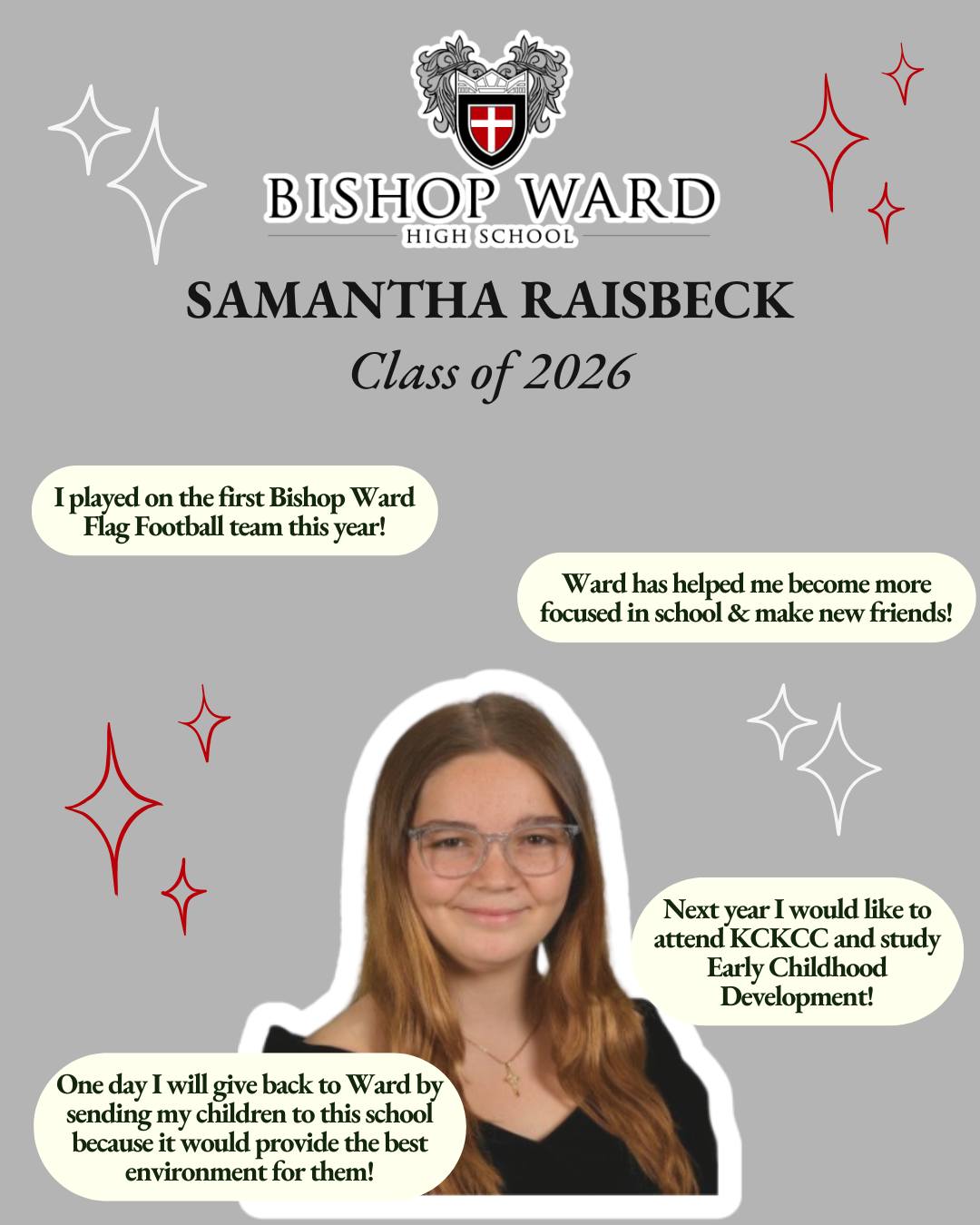 🌟 Senior Spotlights are back... - Bishop Ward High School | Facebook