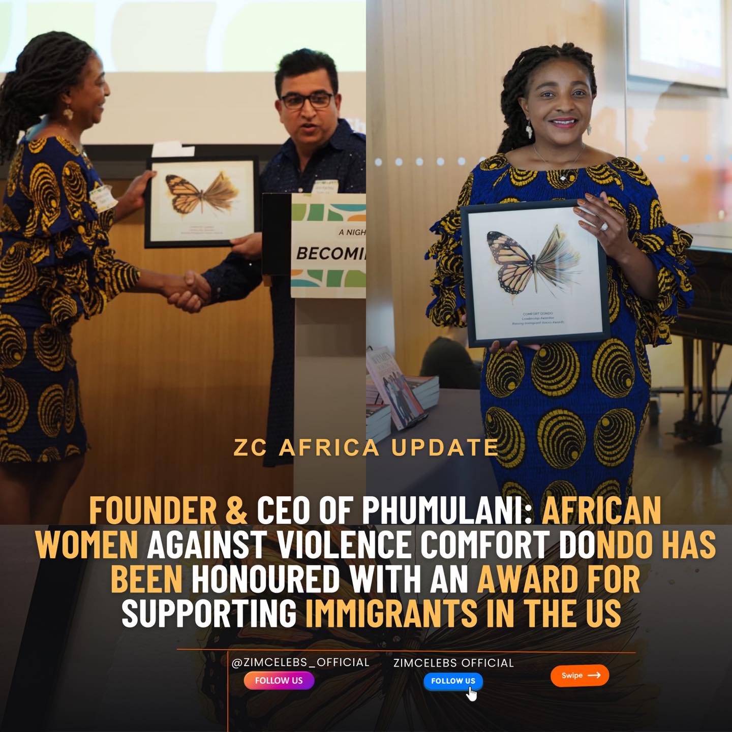 ZimCelebs - Comfort Dondo, a Zimbabwean philanthropist, Founder & CEO ...
