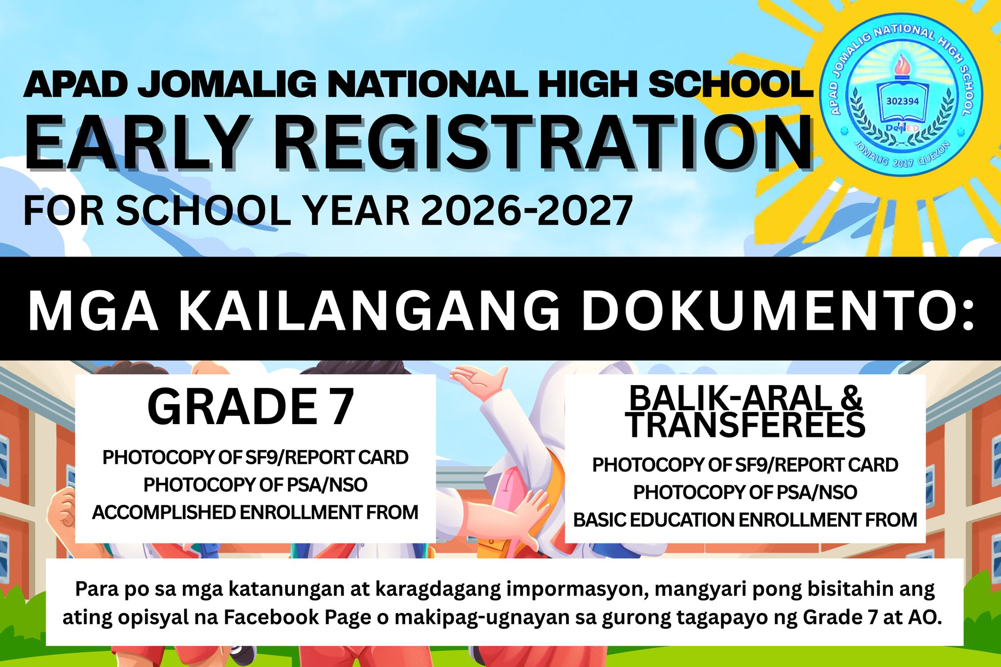 DepEd Tayo Apad Jomalig NHS - Quezon Province | Jomalig