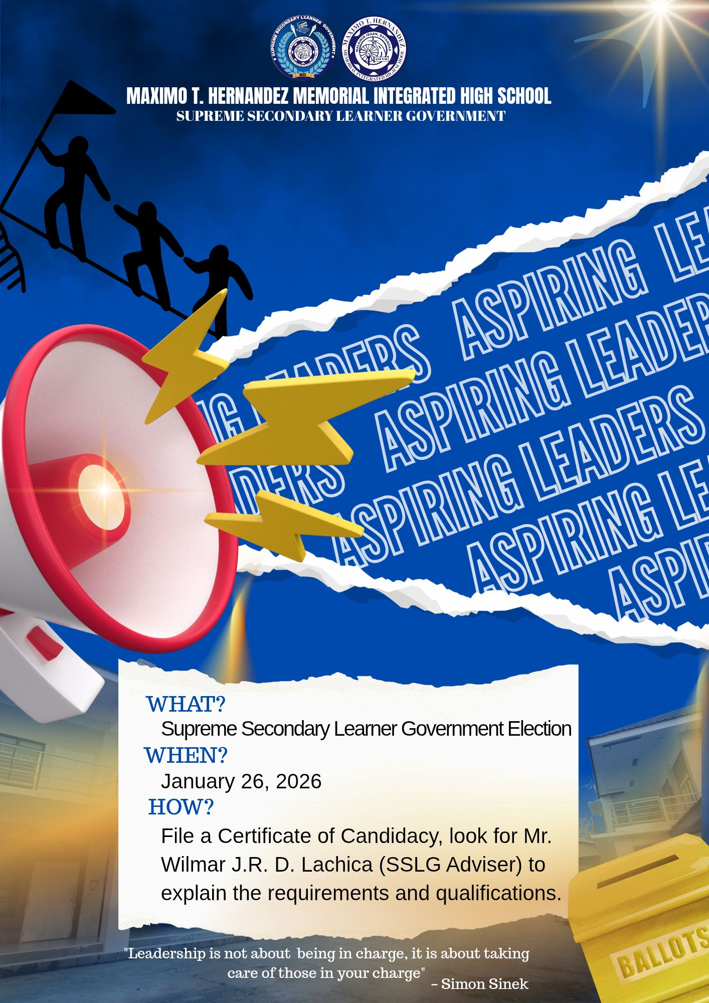 The Supreme Secondary Learner Government (SSLG) officially opens the ...