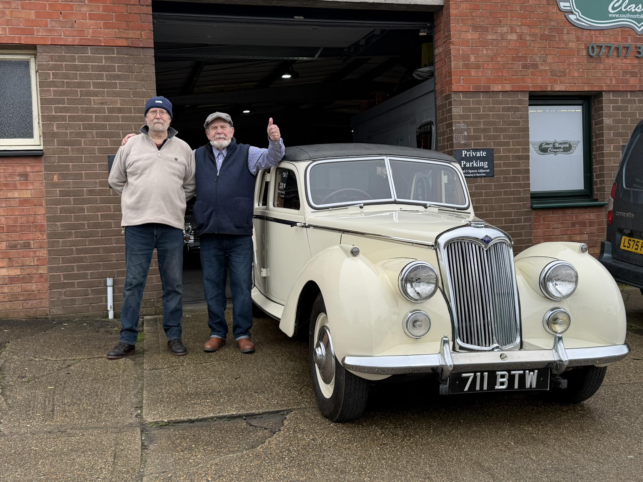South - Our lovely 1955 Riley RME was spotted on our Facebook page by ...