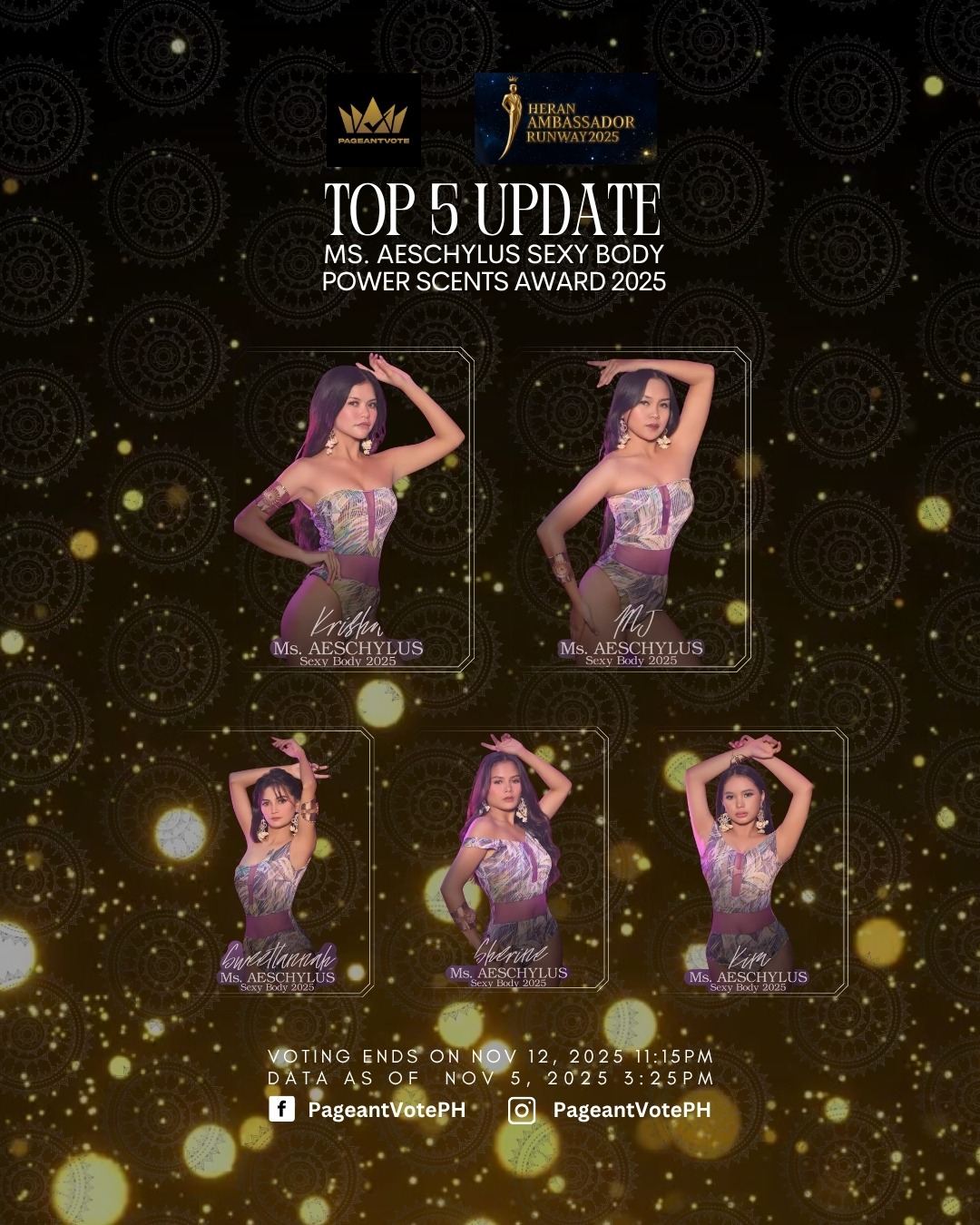 Pageant - Here are the Top 5 Update for the next MS. AESCHYLUS SEXY ...