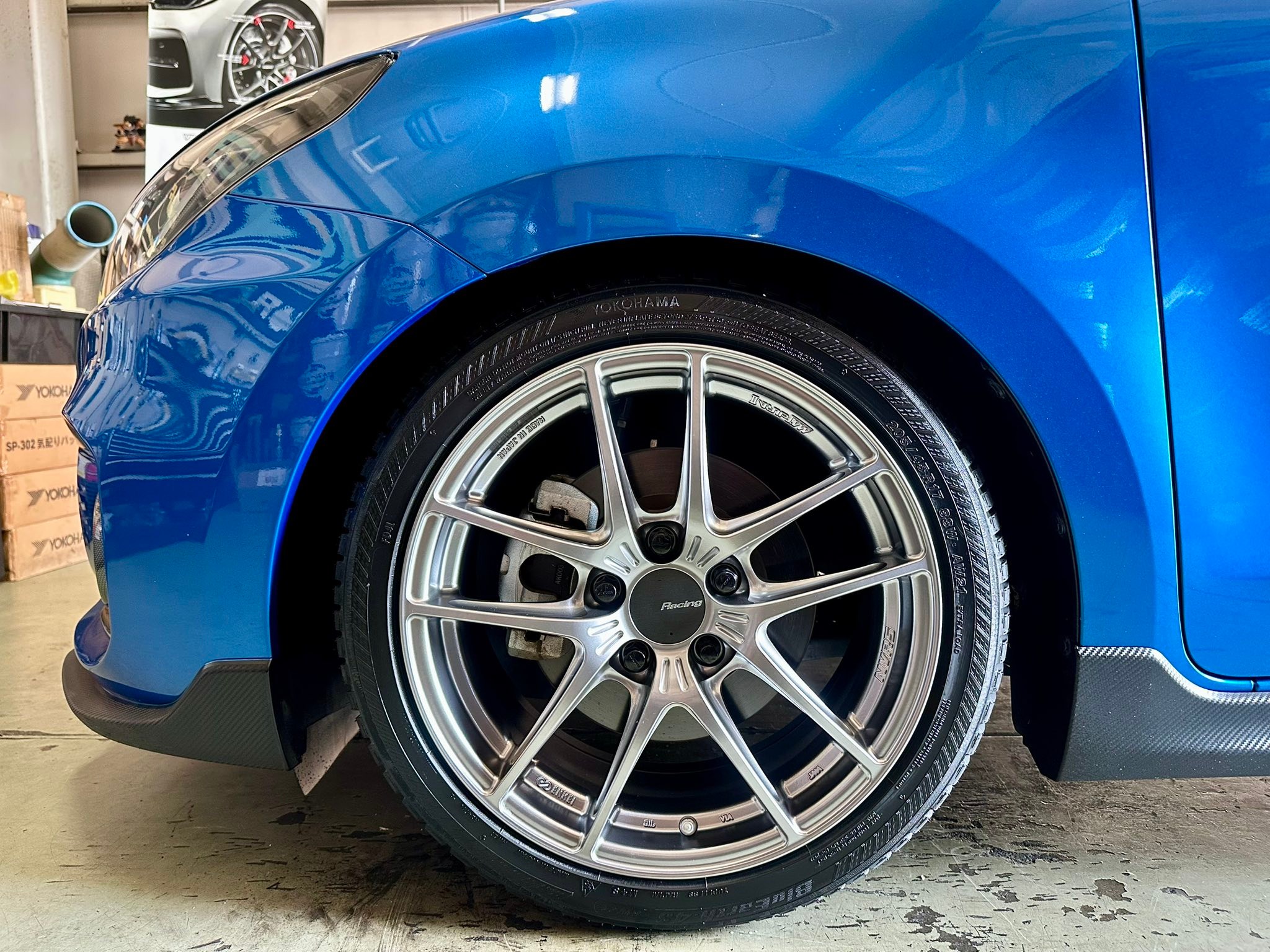M様スイフトスポーツ ホイール ENKEI Racing NVR5 サイズ F/R 17インチ