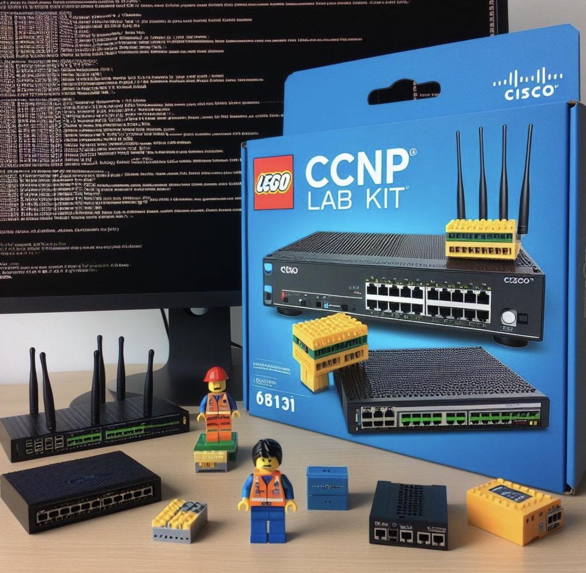 Router Nest - CCNP Lab Lego Kits for kids 🏡 Follow &... | Facebook
