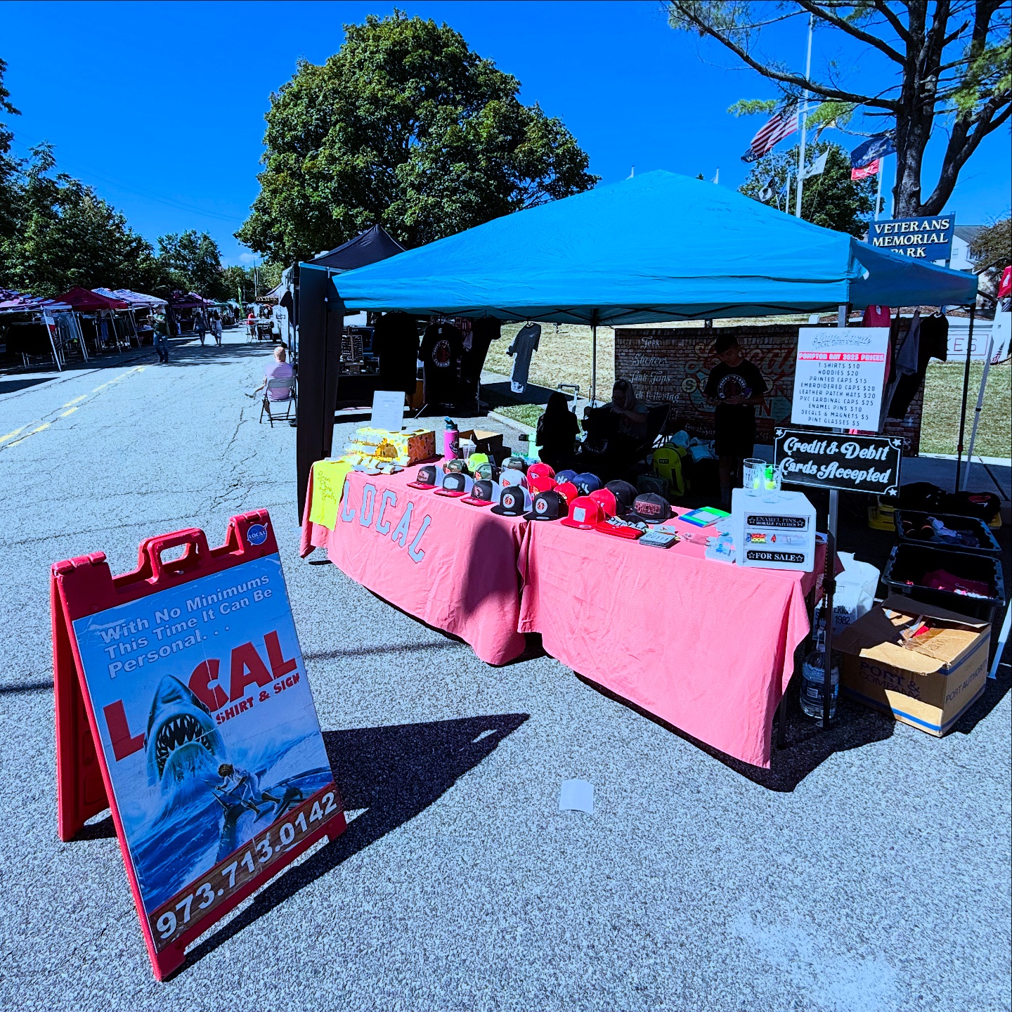 Local - All set up at Pompton Day in Pompton Lakes today! come and say ...
