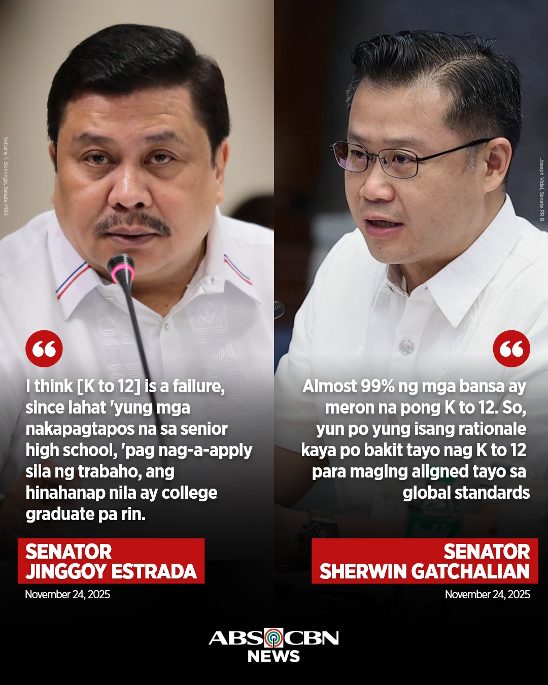 ABS-CBN News - May depensa si Sen. Sherwin Gatchalian sa... | Facebook