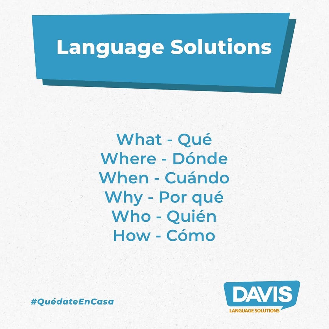 Las preguntas en inglés con... - Davis Language Solutions