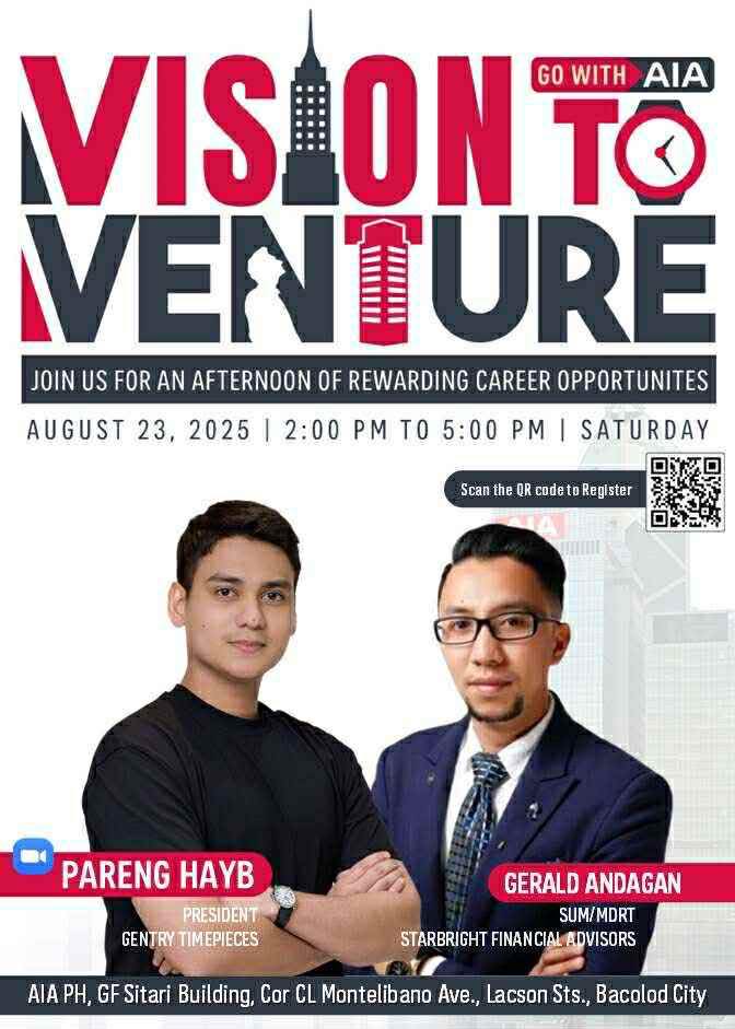 North - VISION TO VENTURE: Watch Party & Live Testimonial Bacolod, this ...