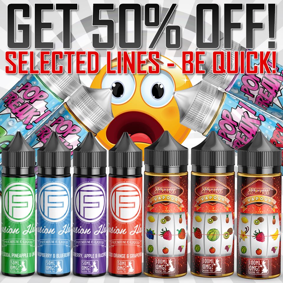 Fusion Haze - 50% OFF selected juice lines on our website 😍 Offer ...