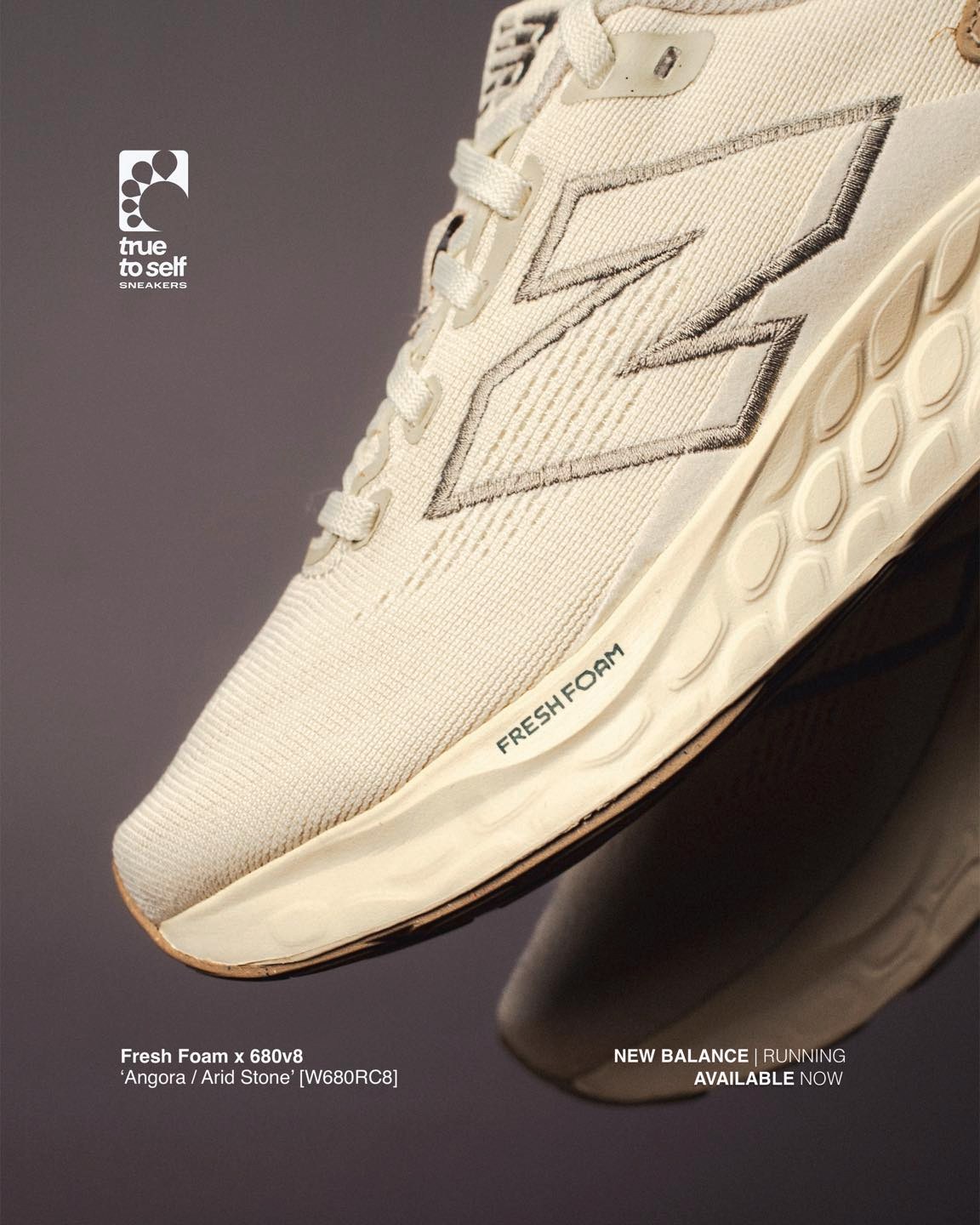 newbalance Fresh Foam 680v8 'Angora / Arid Stone' [W680RC8] OUR