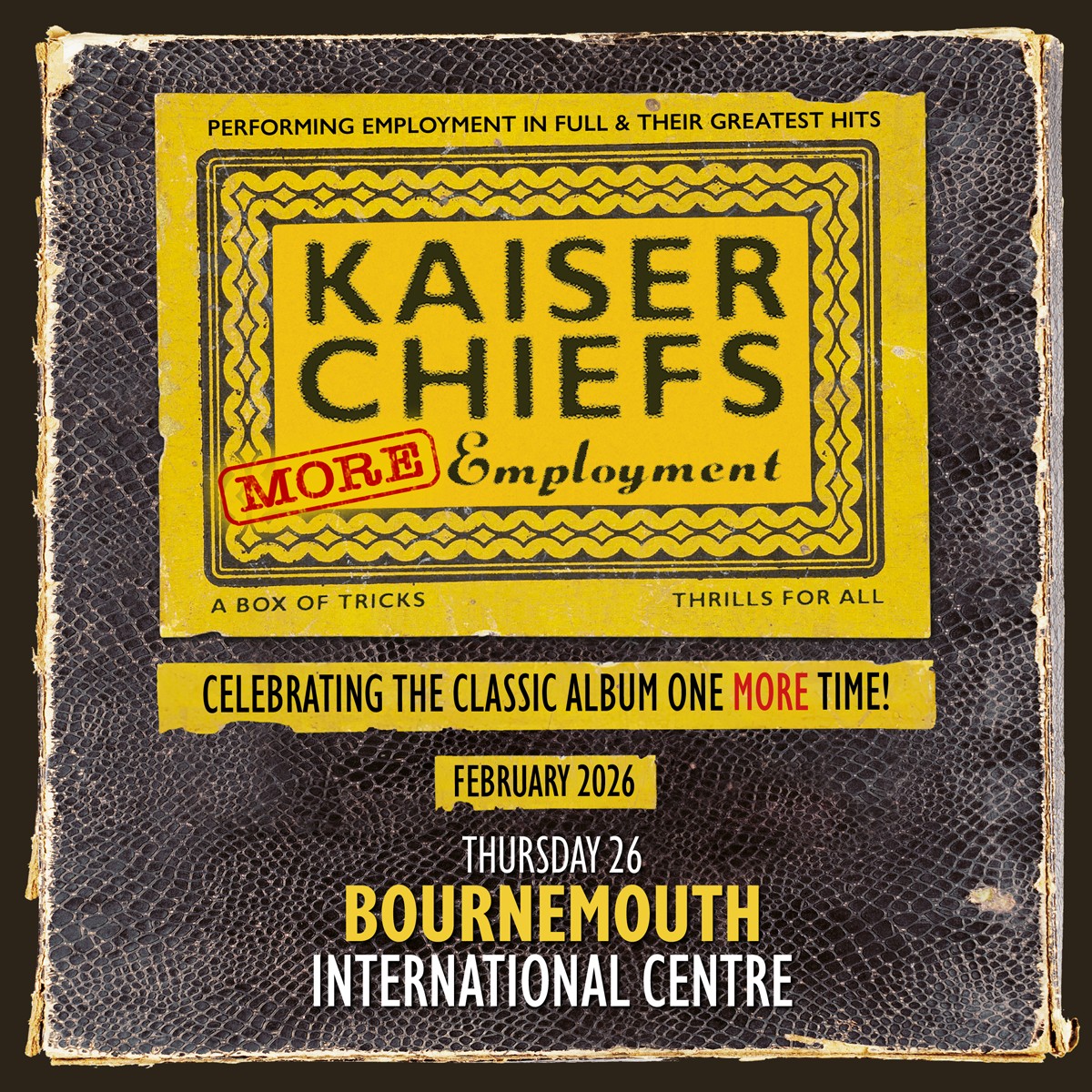 Kaiser Chiefs' Employment 20th anniversary edition on white vinyl