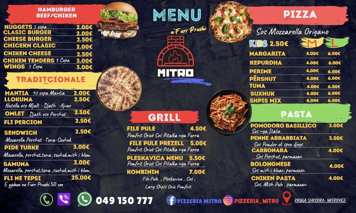 Pizzeria Mitro | Mitrovica