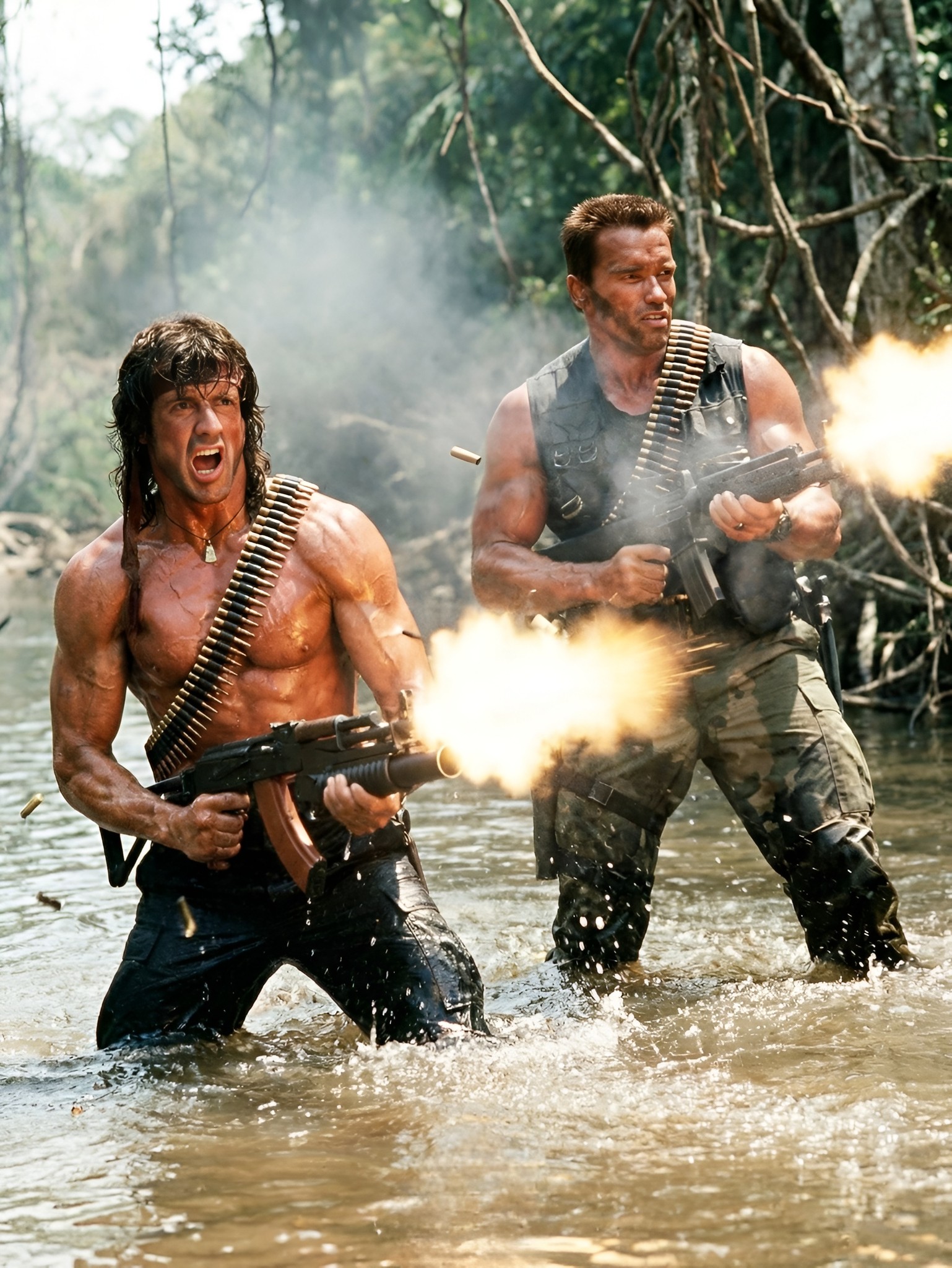 Clásicos - “Rambo” + “Commando”: John Rambo (Sylvester Stallone) + John ...