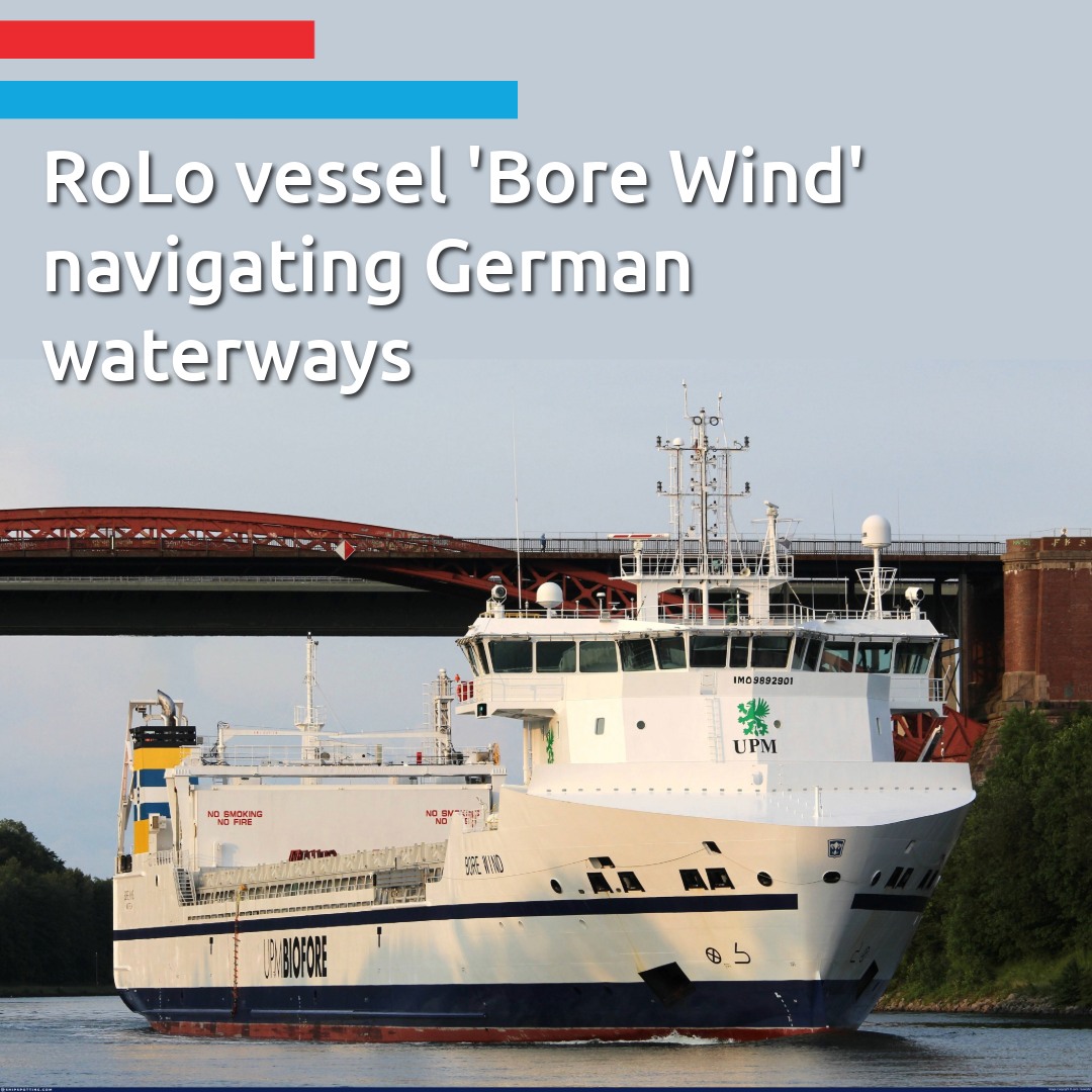 Conoship - 🌊 RoLo vessel Bore Wind making her way through Germany 🗞️ ...