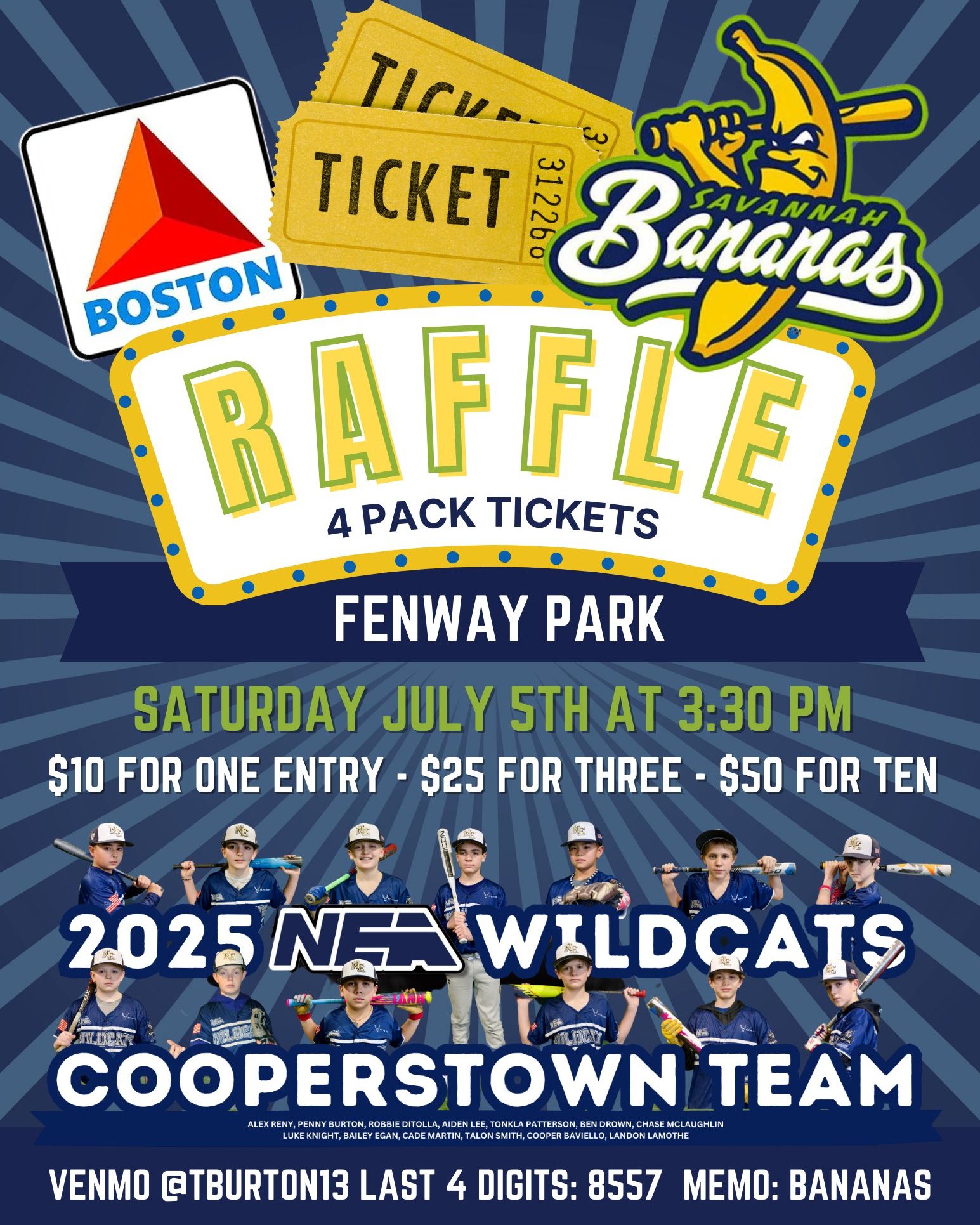 Northeast - Our 2025 NEA Wildcats Cooperstown Team is raffling off a 4 ...