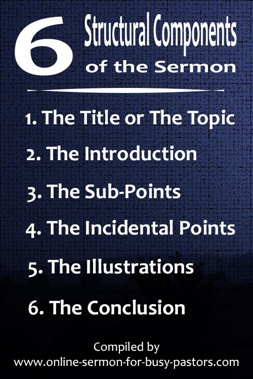 Online Sermon For Busy Pastors - Strong sermons are made up of strong ...