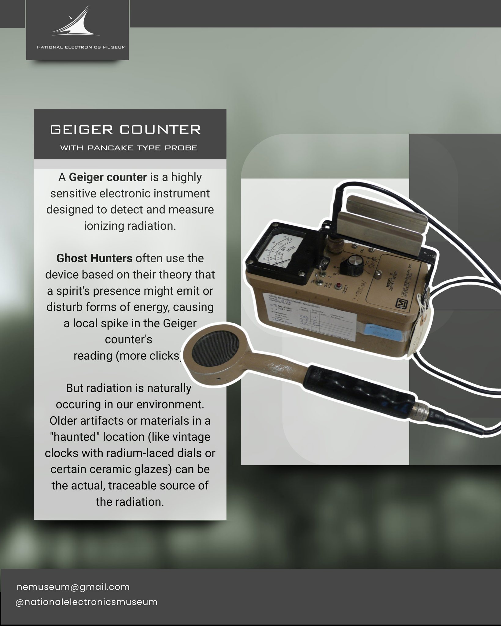National - Can a Geiger Counter really detect ghosts? We're exploring ...