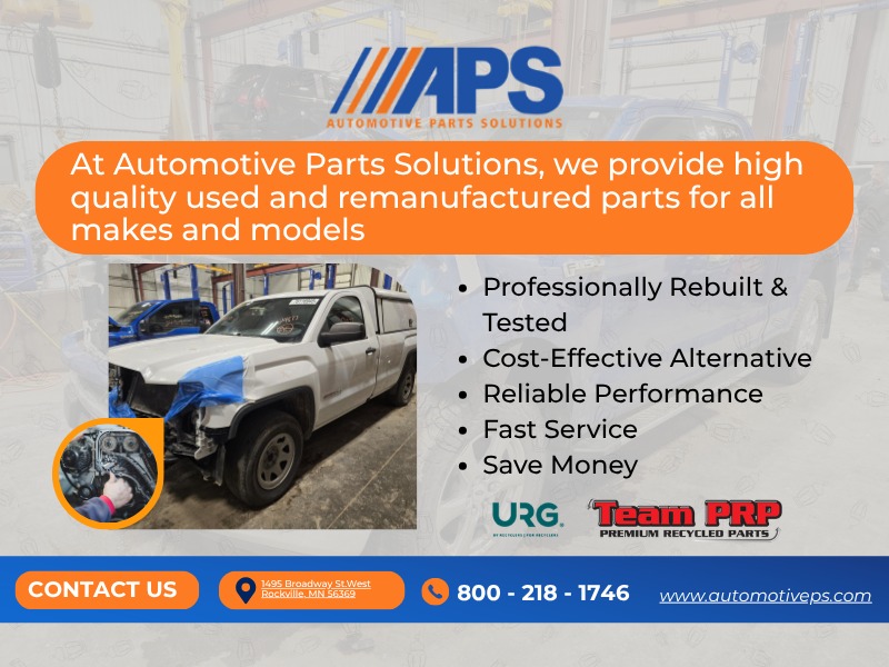 At Automotive Parts Solutions, we provide high quality used and