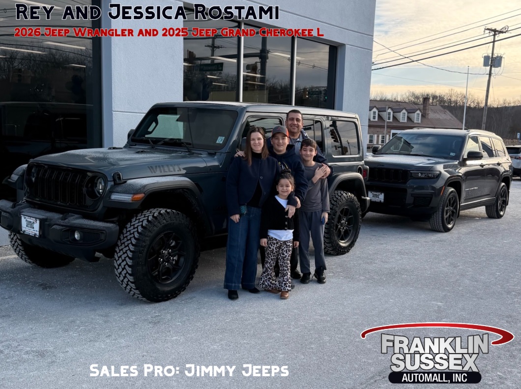Franklin - Congratulations to Rey and Jessica on your New Jeeps! A 2026 ...