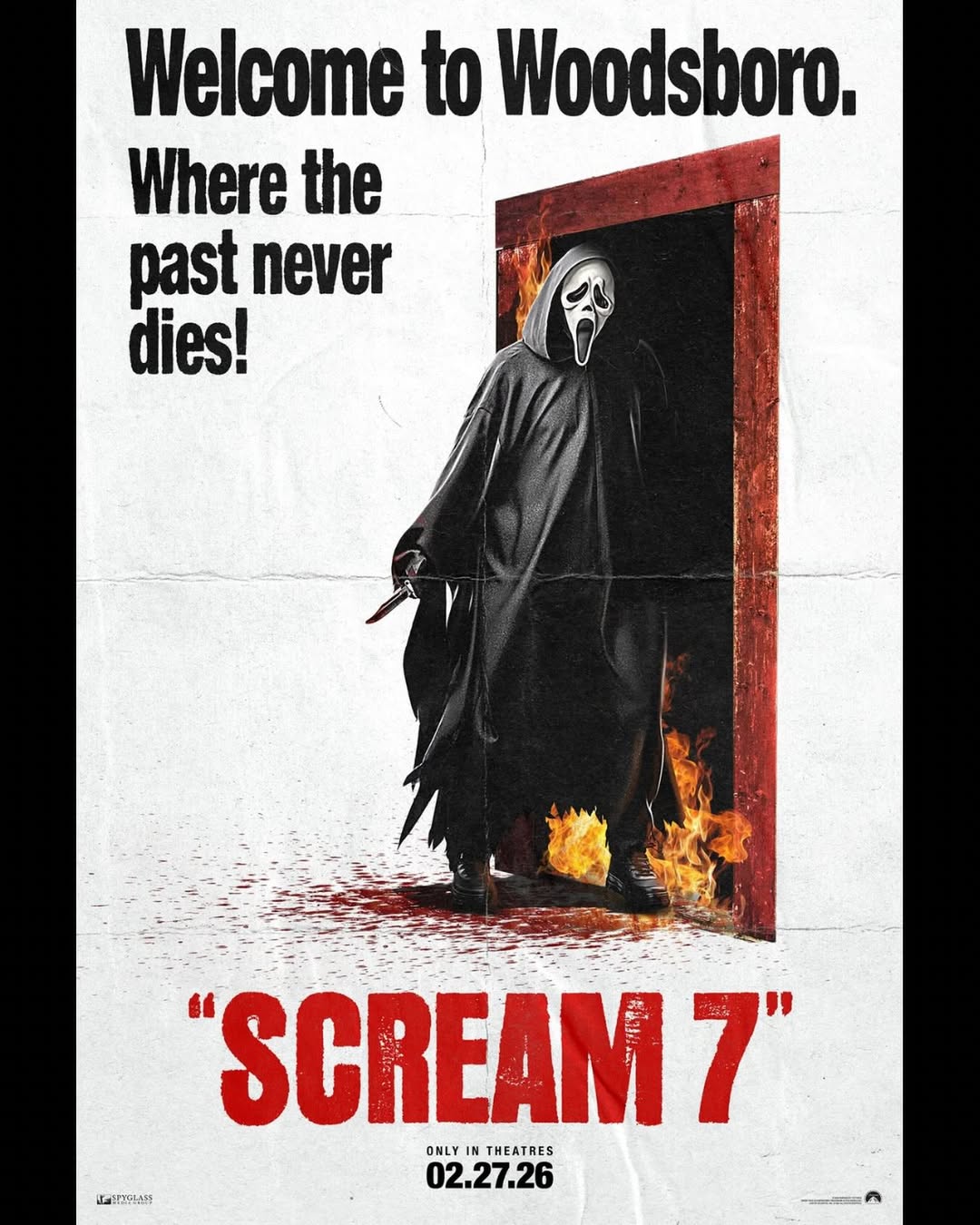 Scream (2022) Horror Movie Poster – 11x17 Print, David Arquette, Reproduction